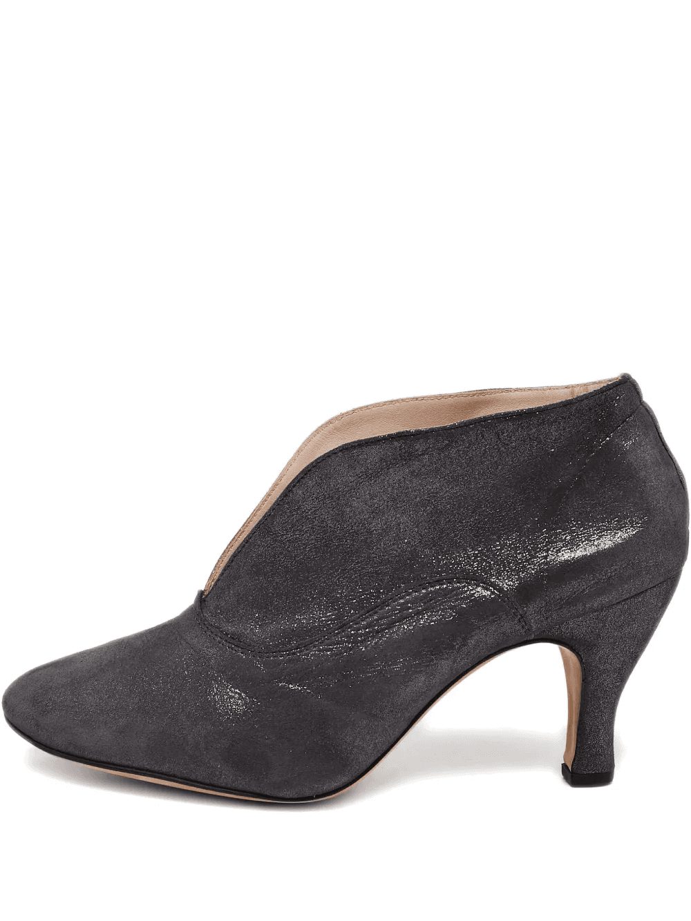 suede V-cut booties - Image 1