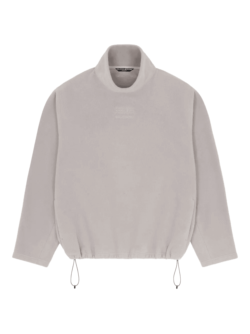 drawstring fleece long-sleeved T-shirt - Image 1