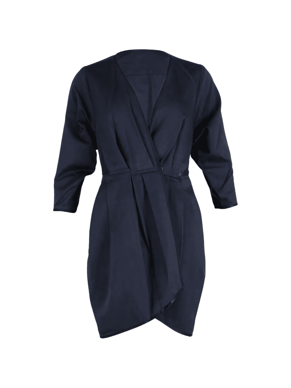 wrap pleated mini dress - Image 1