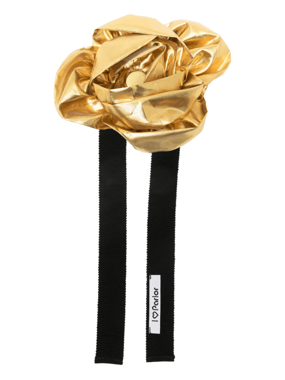 rose-detail ribbon choker - Image 1