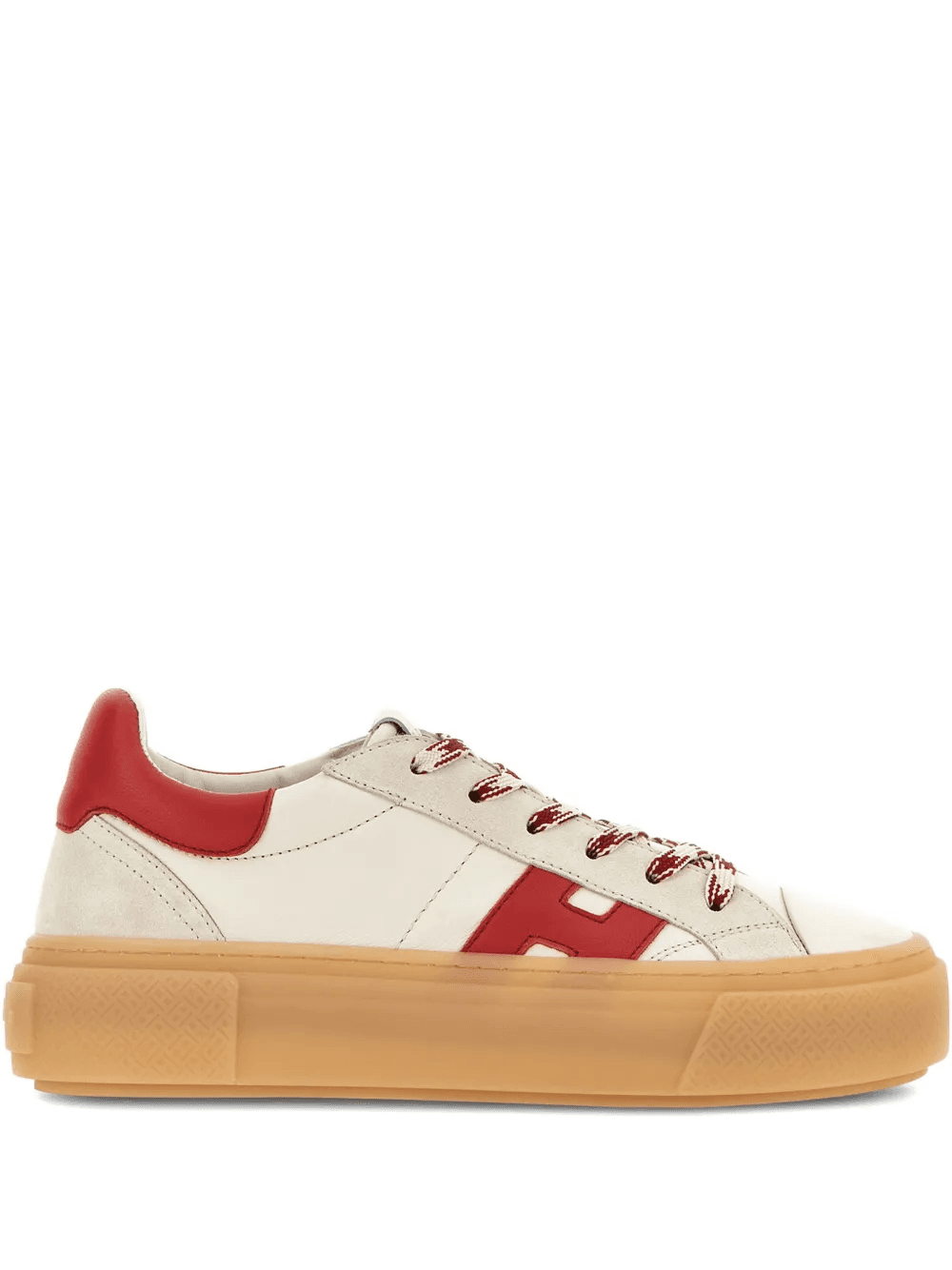 H705  'h' appliqué platform sneakers - Image 1