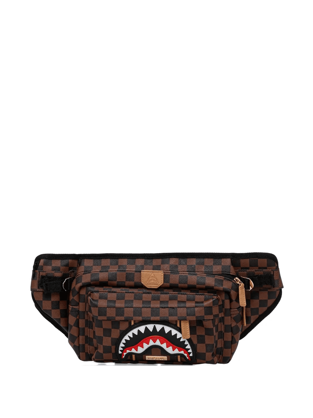 checked-pattern belt bag - Image 1