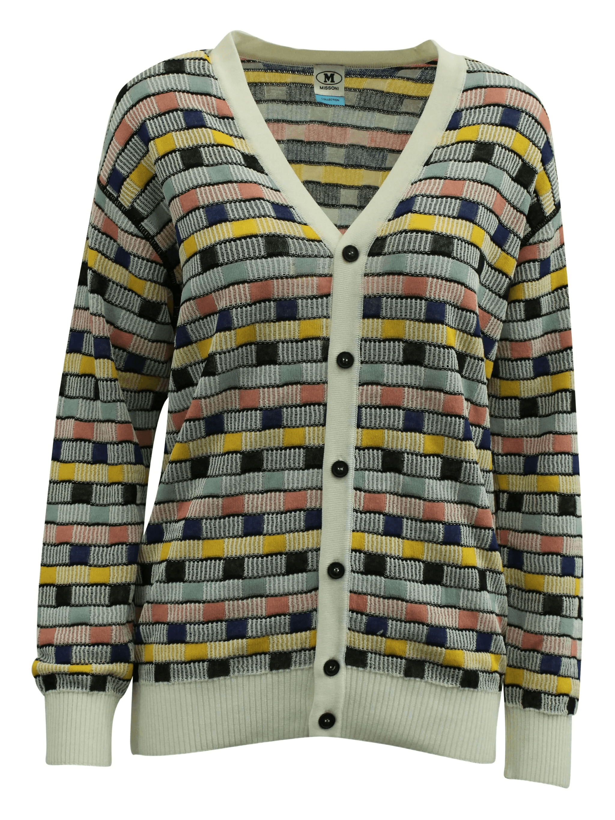 striped intarsia-knit cardigan - Image 1