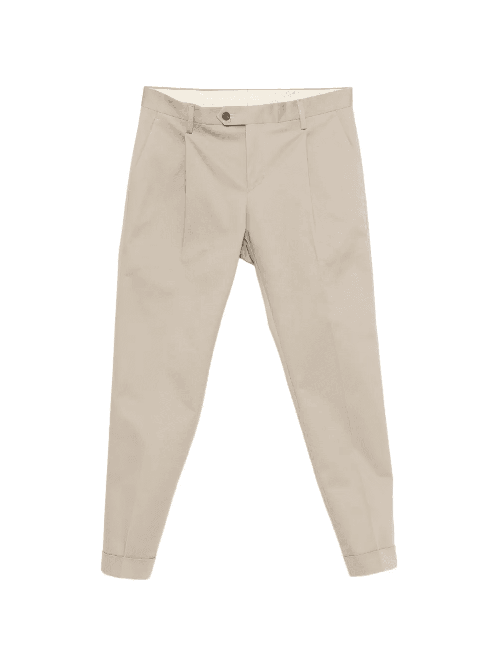 pleated cuffed trousers - Image 1