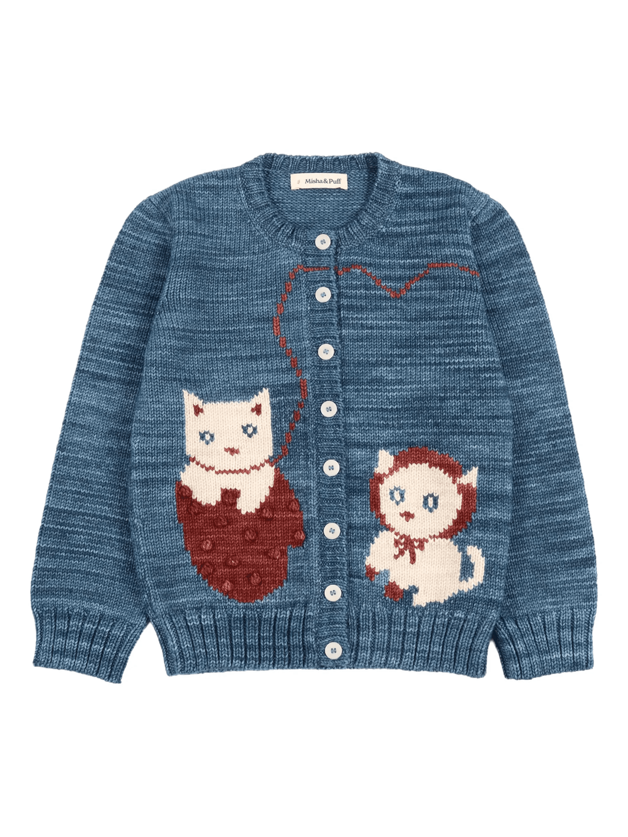 kittens-graphic cardigan - Image 1
