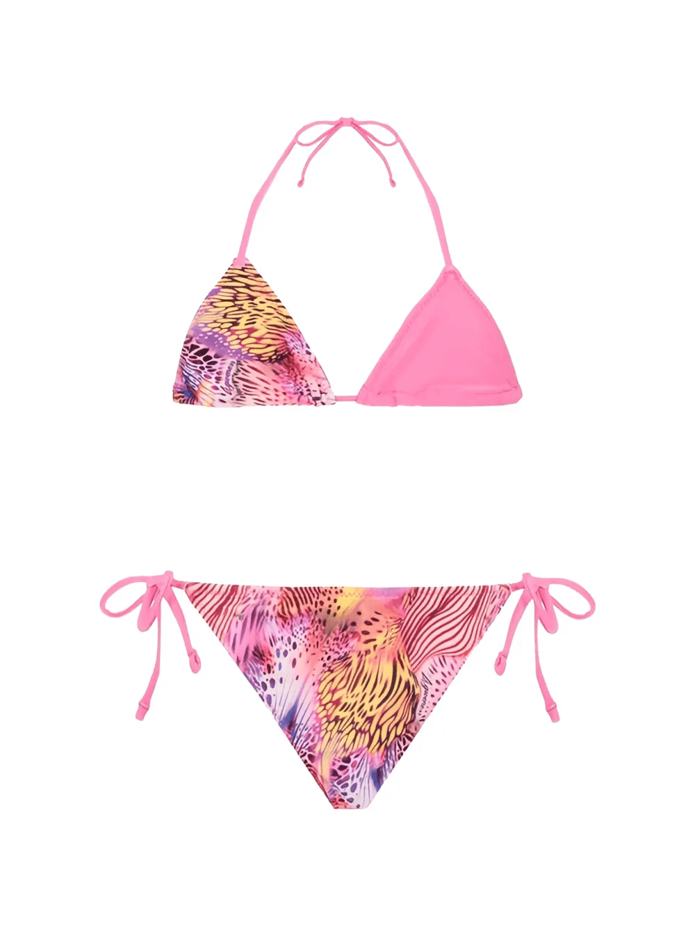 animal-print triangle bikini - Image 1