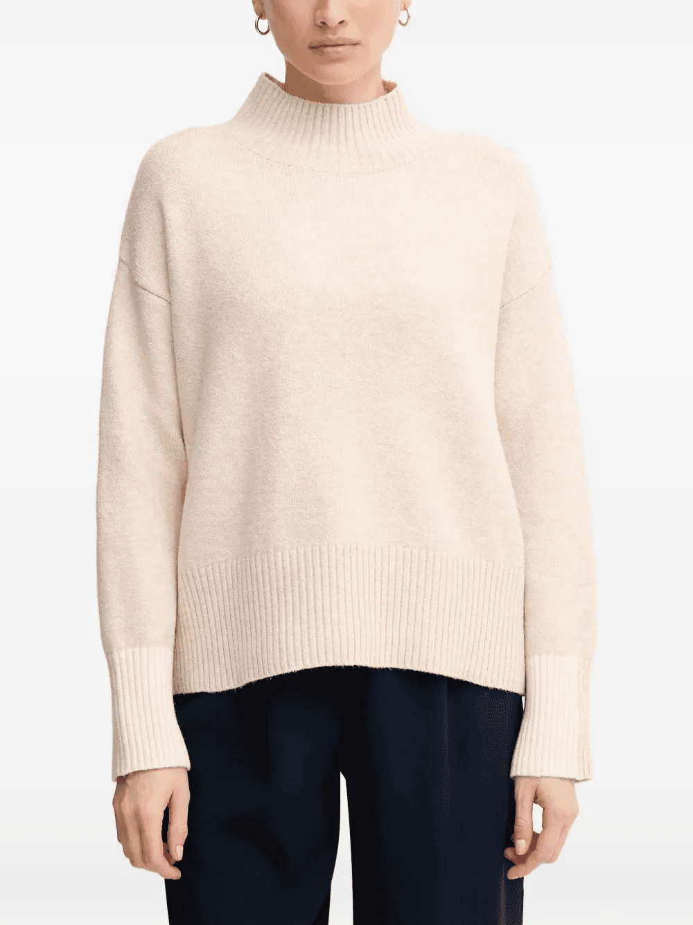 turtleneck ribbed sweater - Image 1