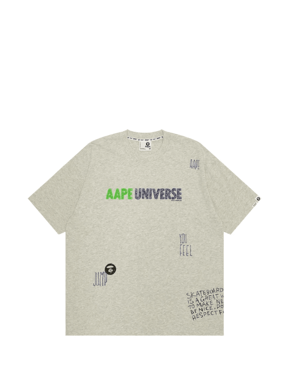 moonface scribble printed T-shirt - Image 1