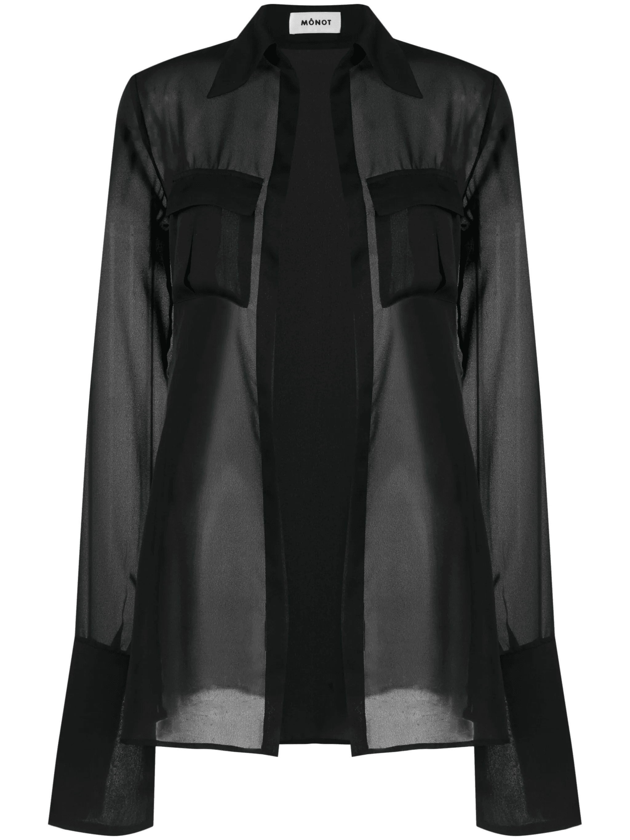 Georgette semi-sheer shirt - Image 1
