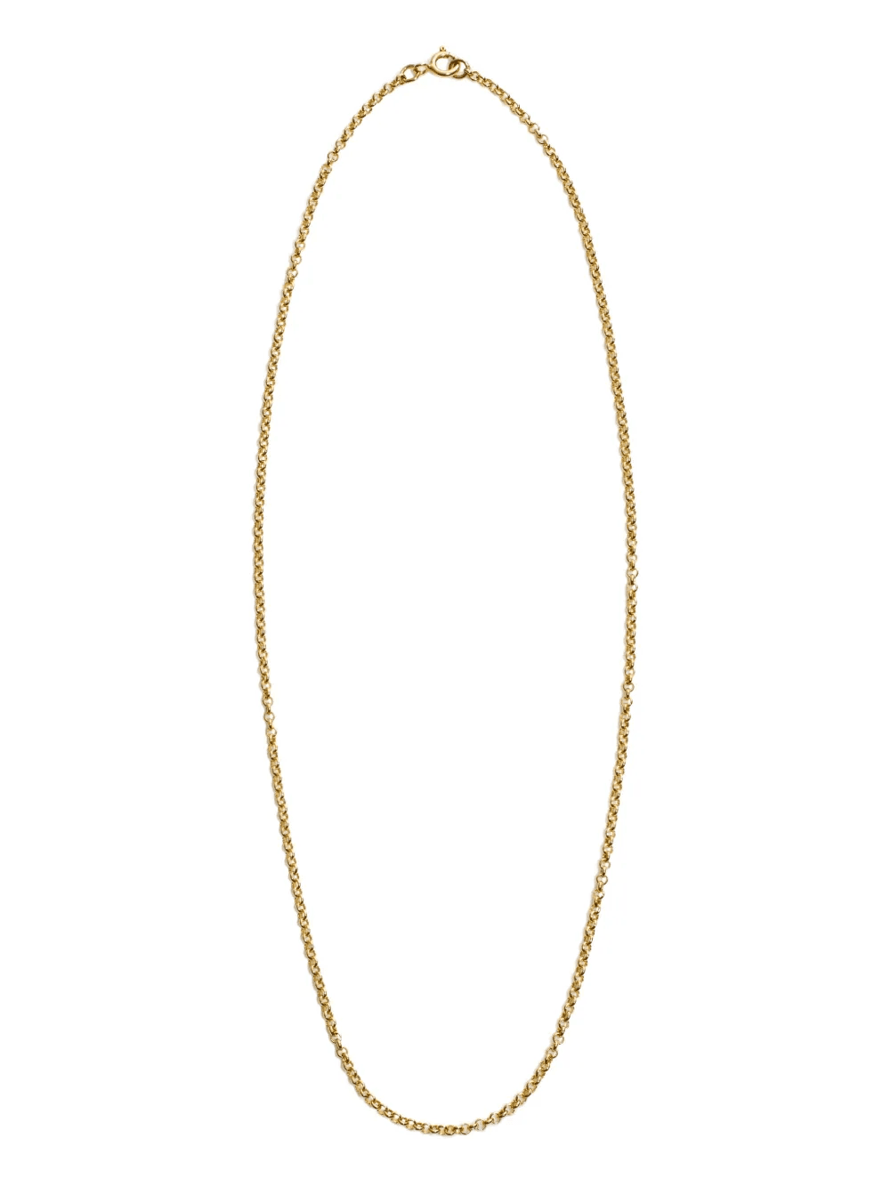 14K yellow gold carnelian belcher chain - Image 1