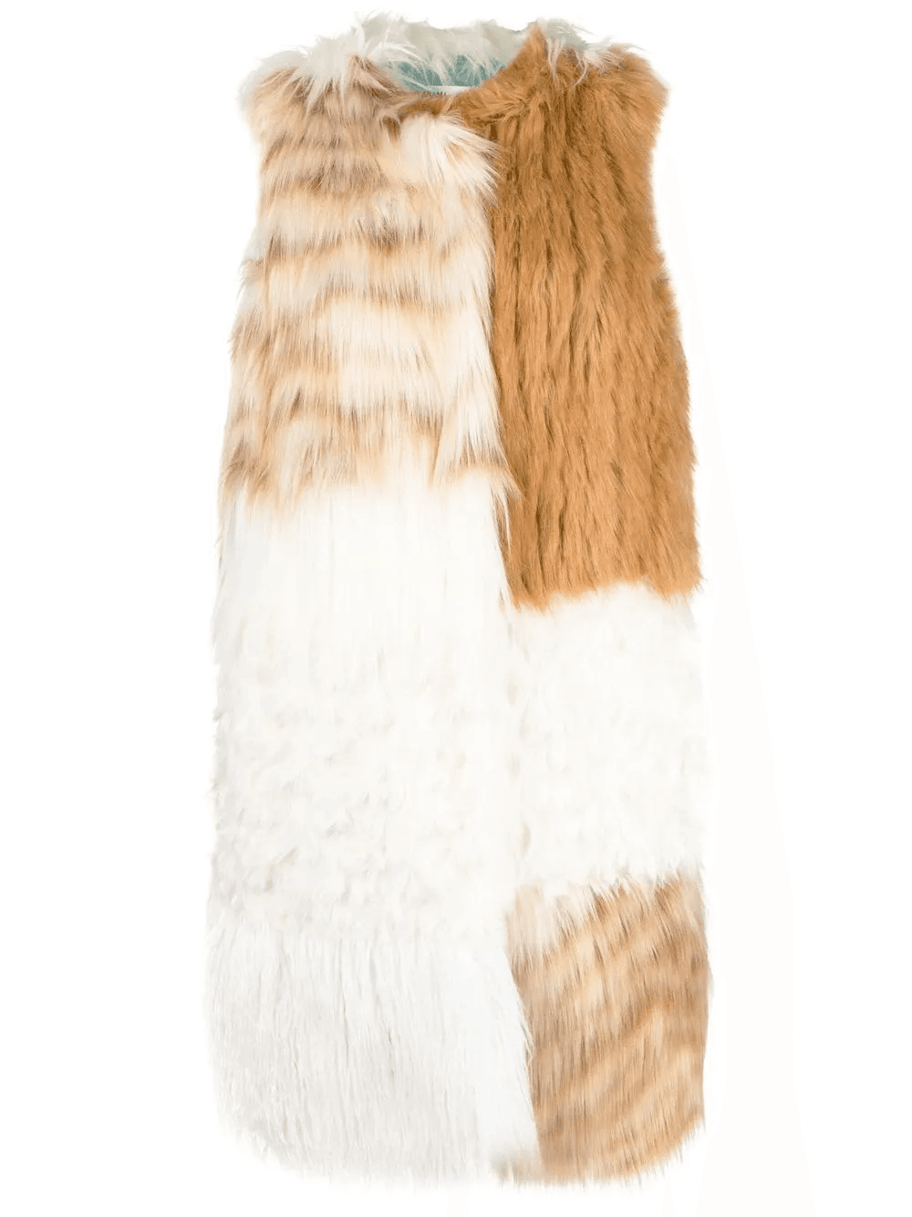 oversize faux-fur gilet - Image 1