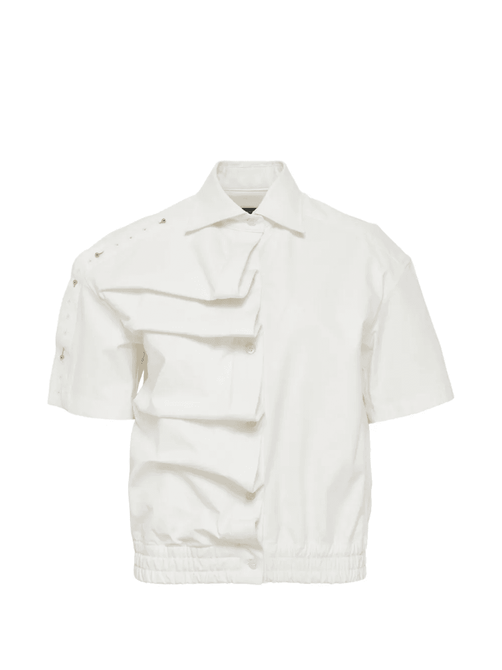 asymmetric shirring shirt - Image 1