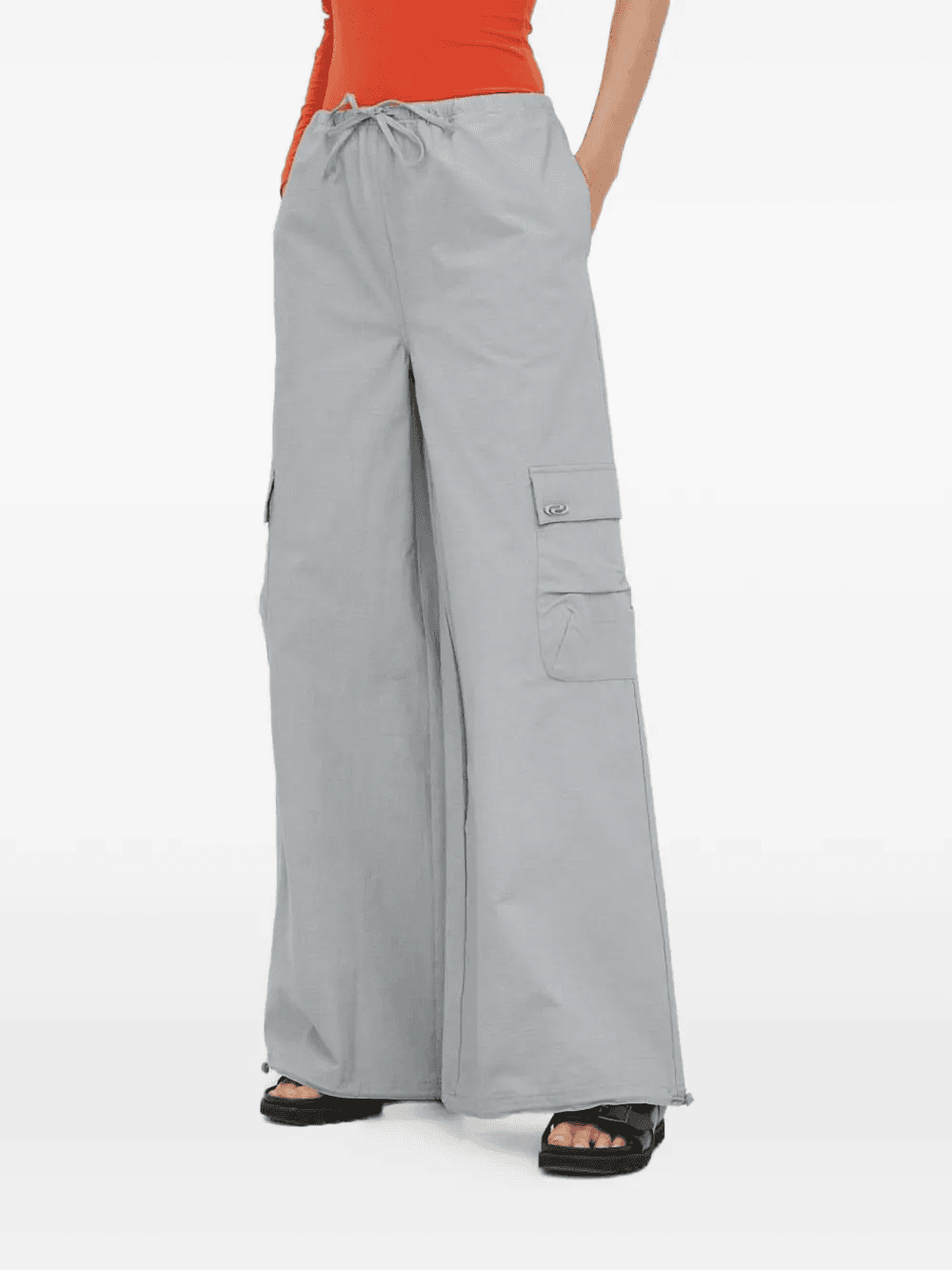 drawstring cargo pants - Image 1