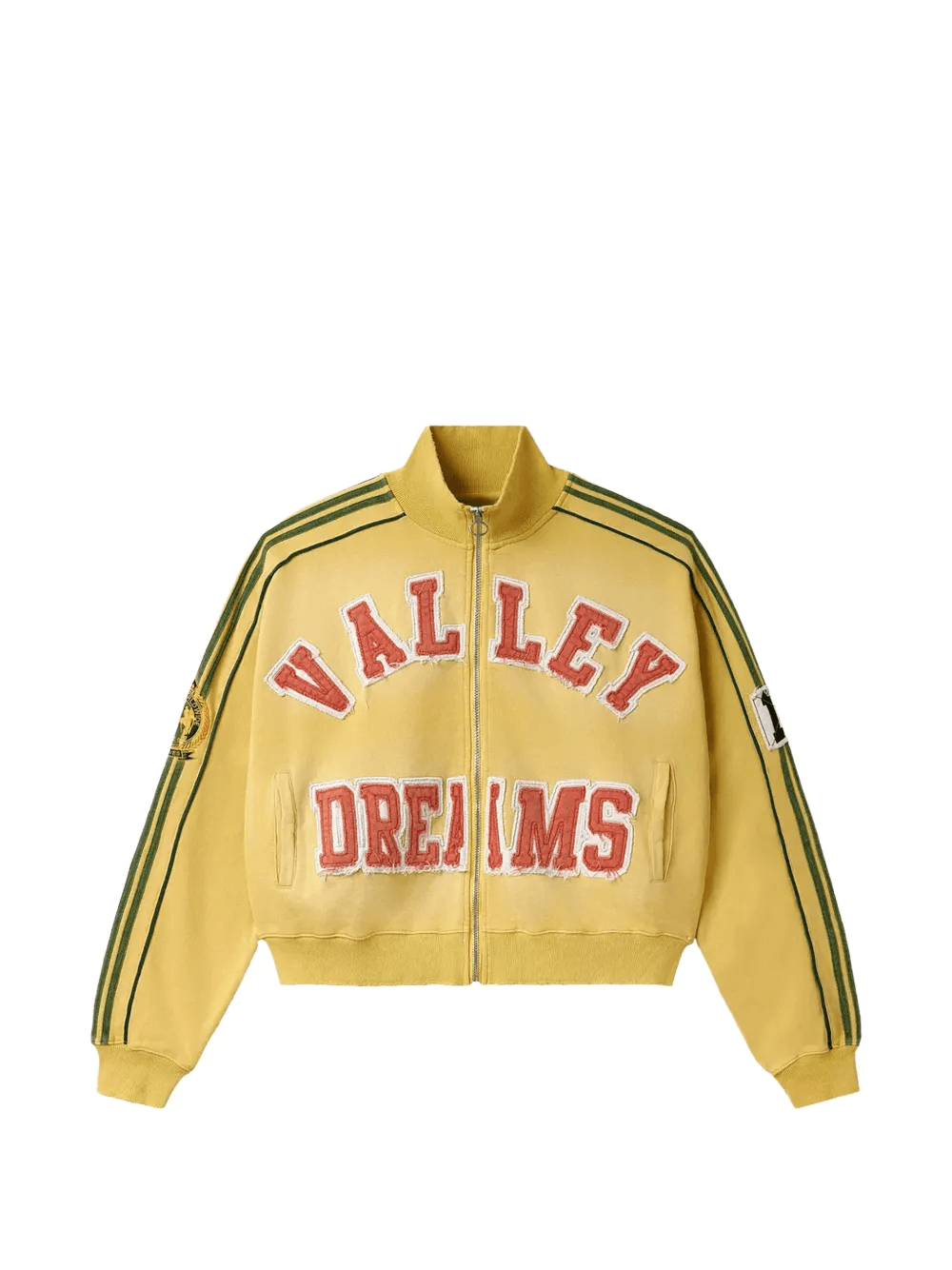 Olympia Brasil striped-sleeves zipped sweatshirt - Image 1