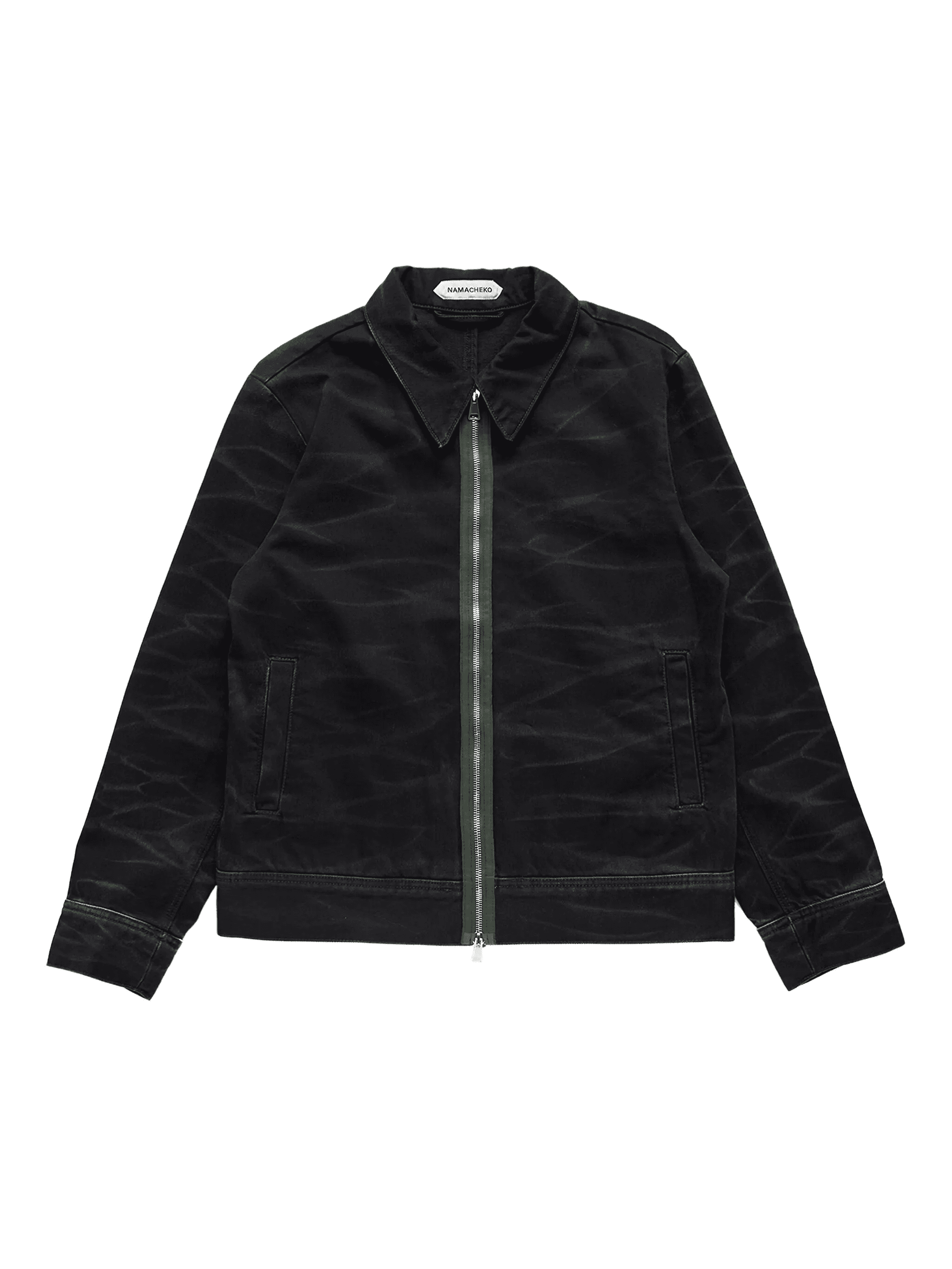 zebra-print zip-front jacket - Image 1