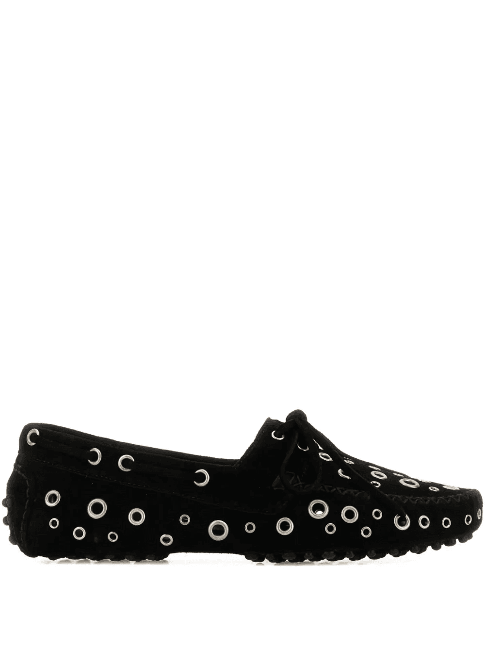 eyelet-embellished car loafers - Image 1
