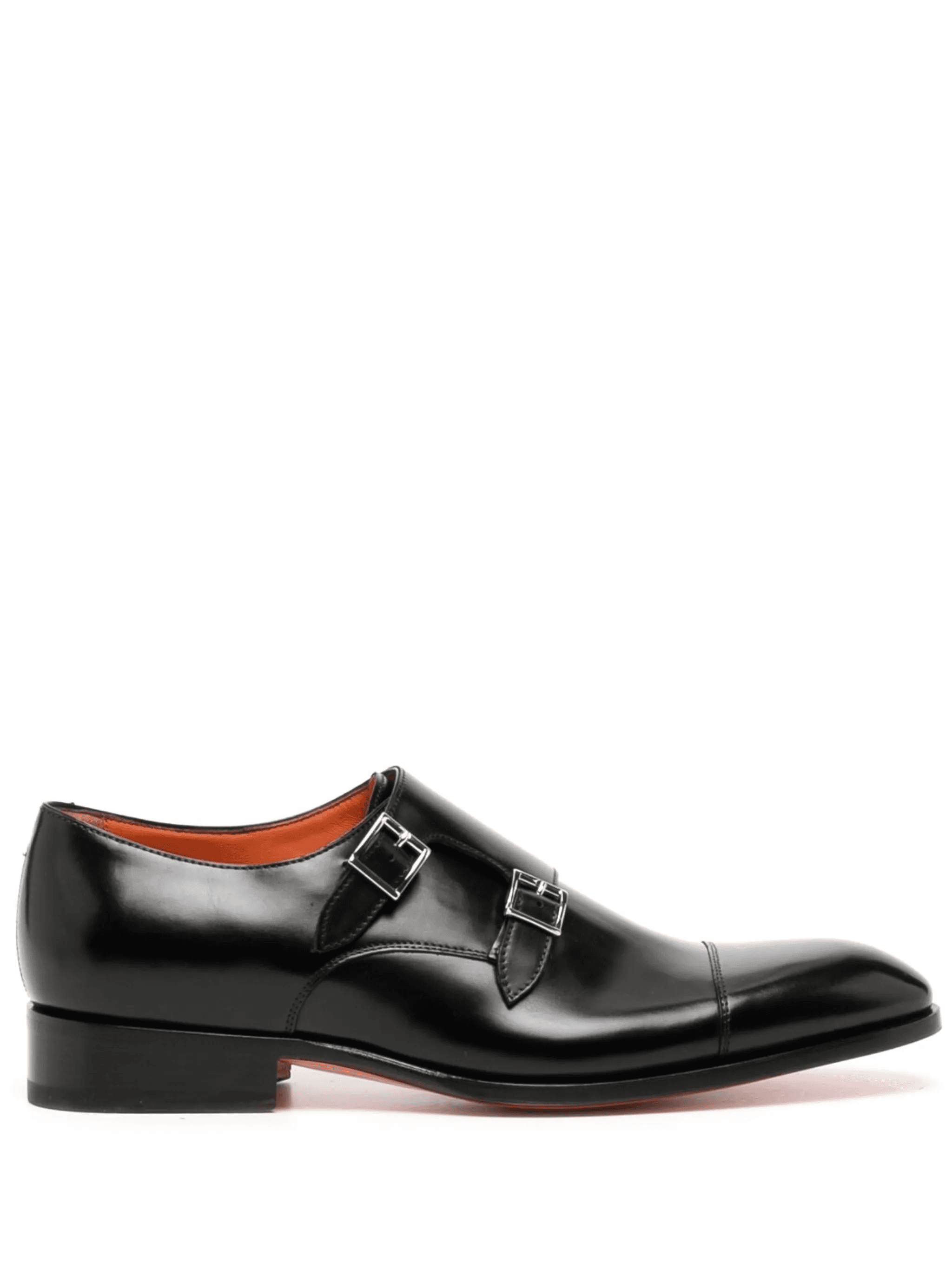 double-buckle leather shoes - Image 1