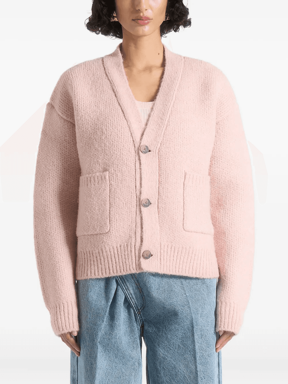 Charlie button-fastening knit cardigan - Image 1