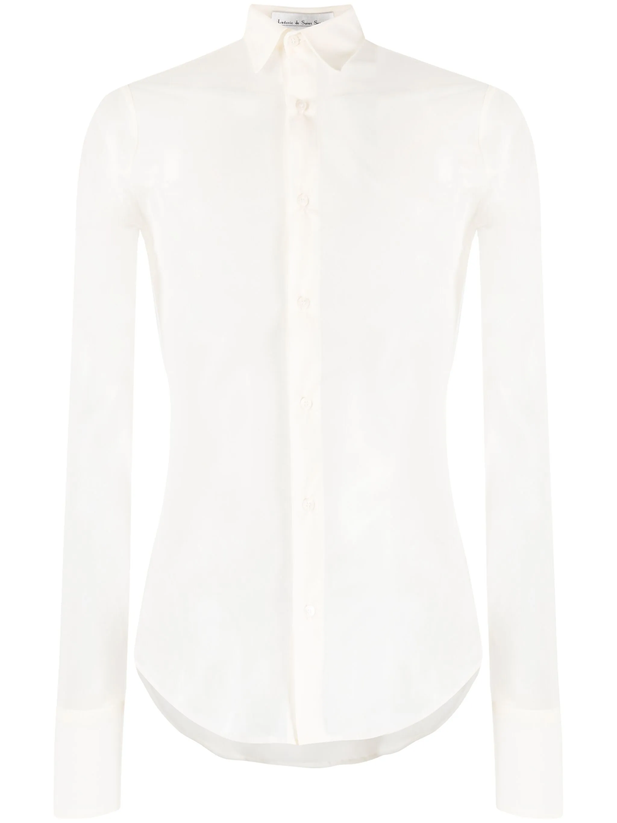 sheer slim-cut shirt - Image 1
