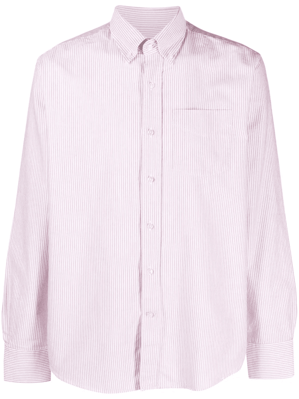 pinstripe-pattern cotton shirt - Image 1
