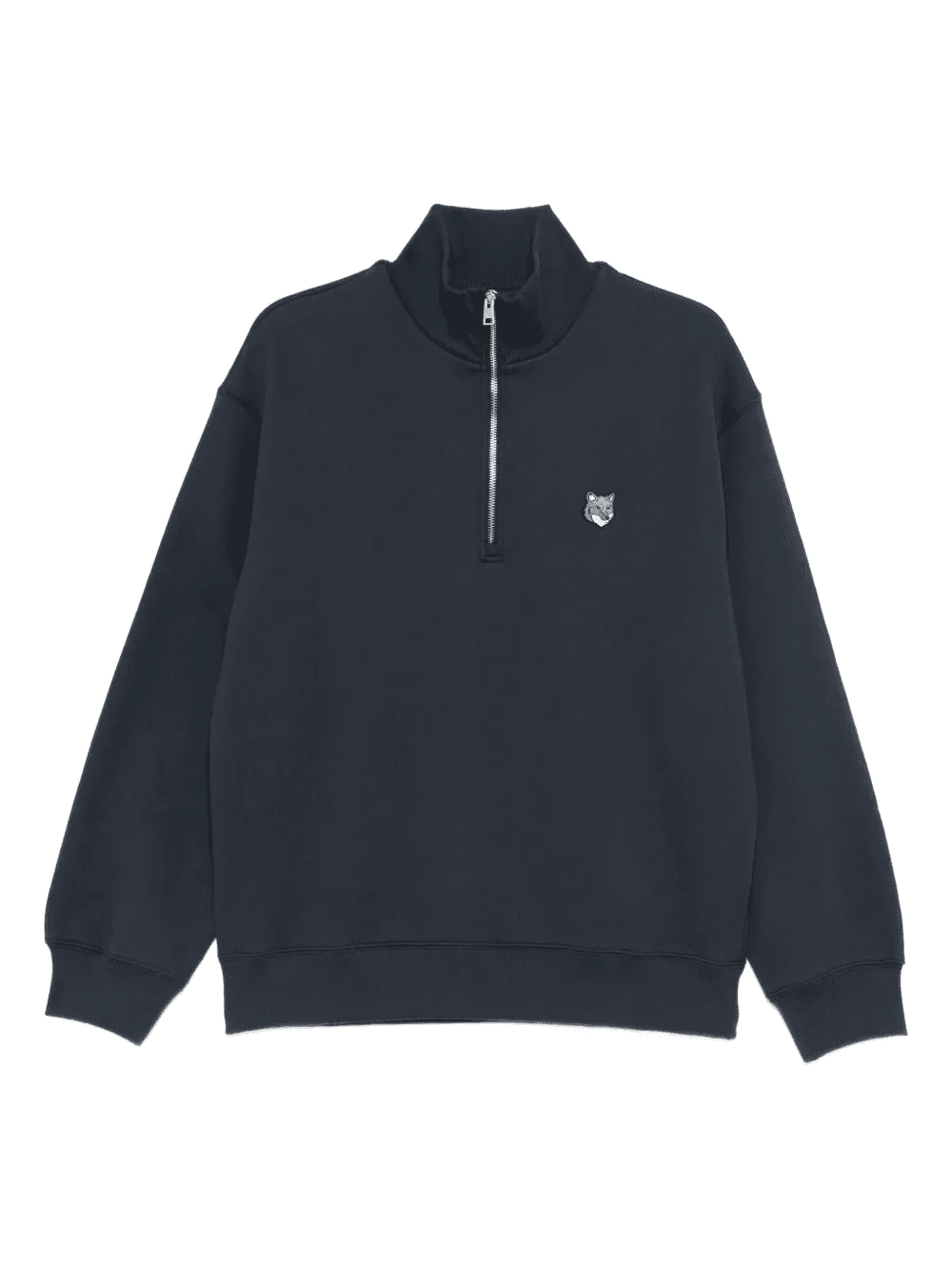 half-zip fox-head sweatshirt - Image 1