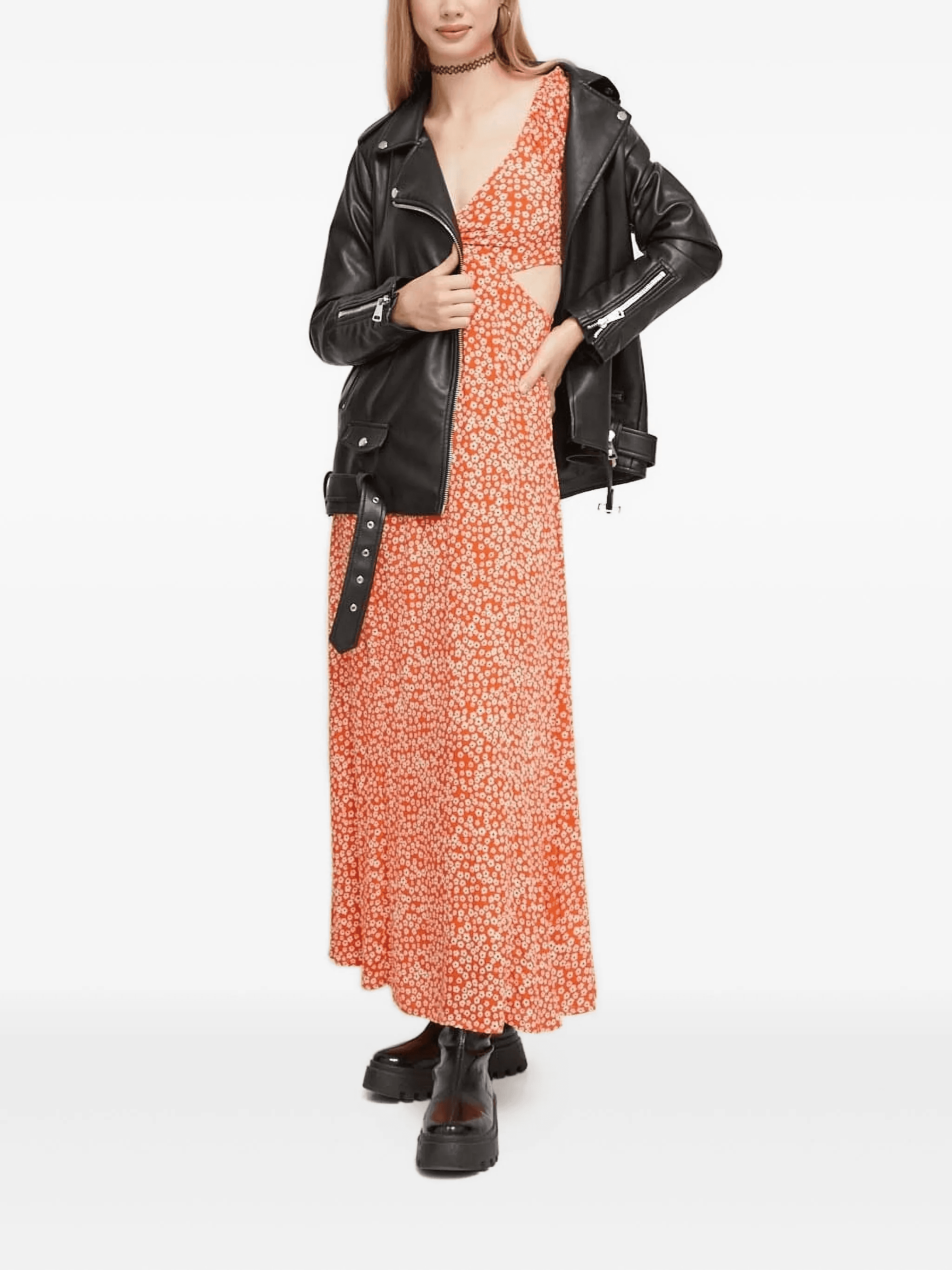 Last call ring-detail floral maxi-dress - Image 1