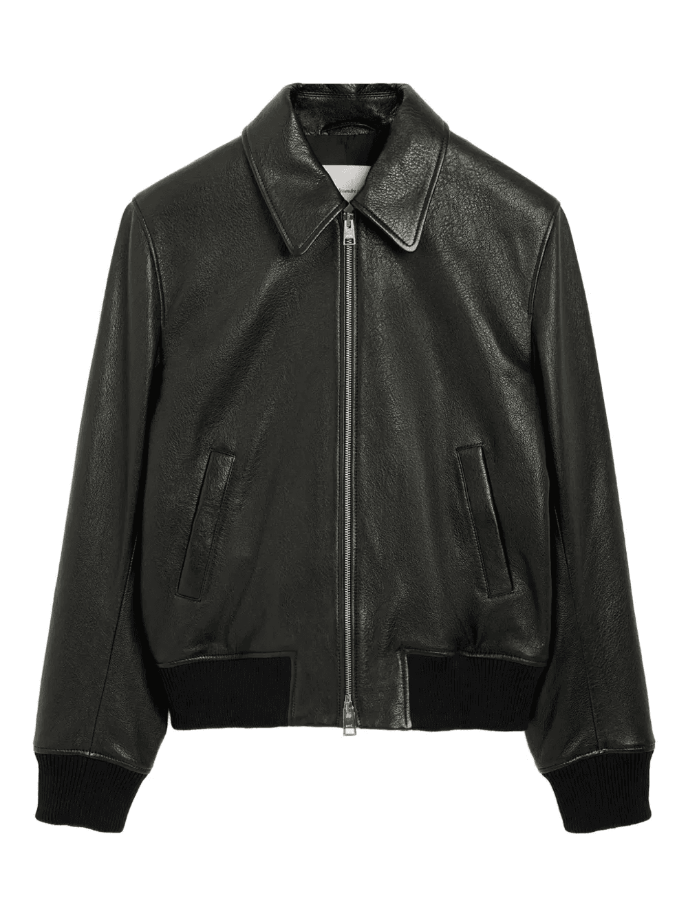 embossed-logo zip-up jacket - Image 1