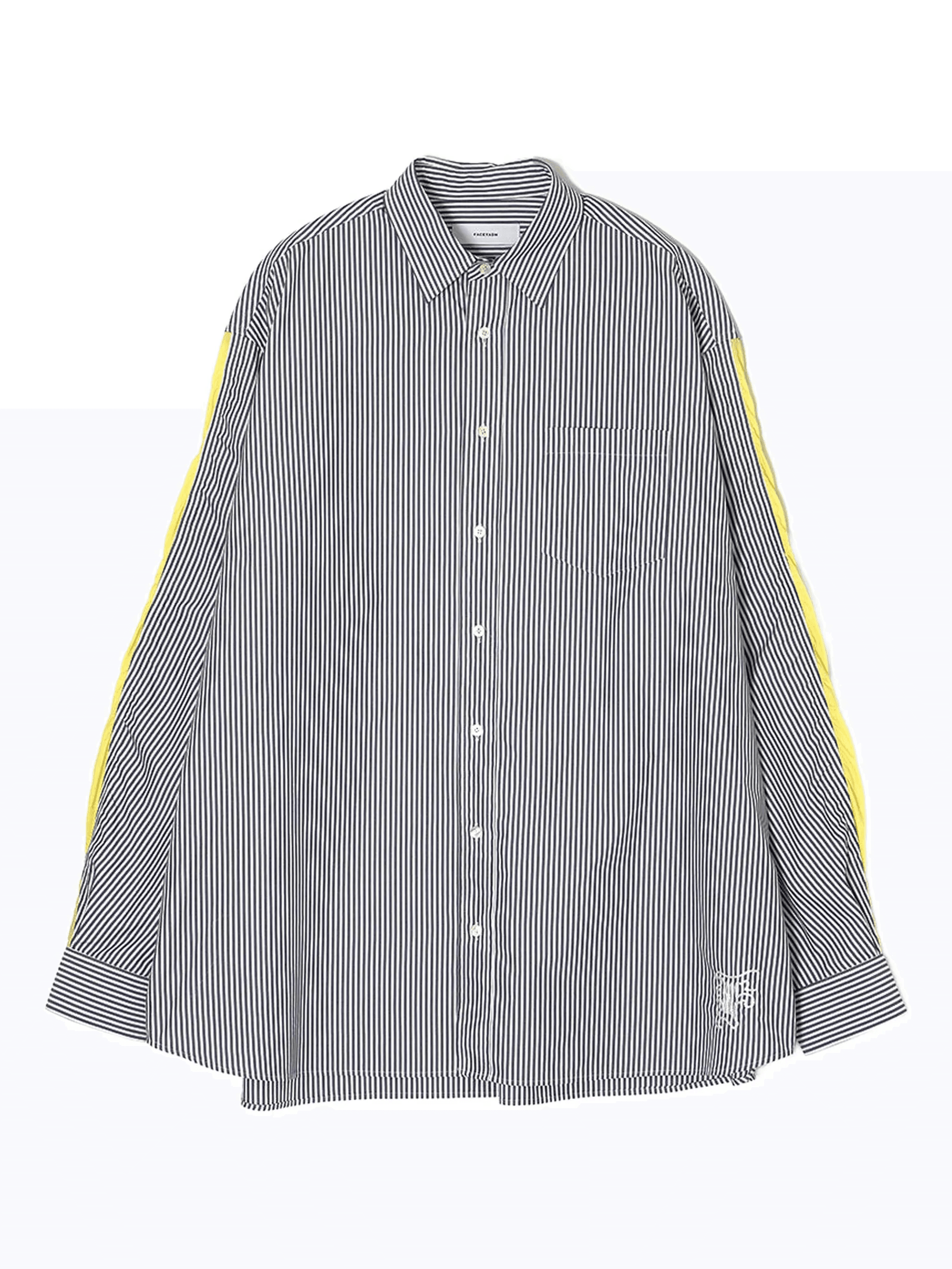 striped panelled shirt - Image 1