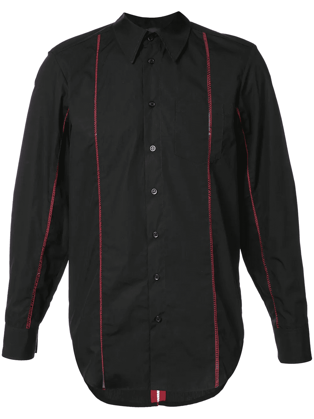 eyelet-trimmed poplin shirt - Image 1