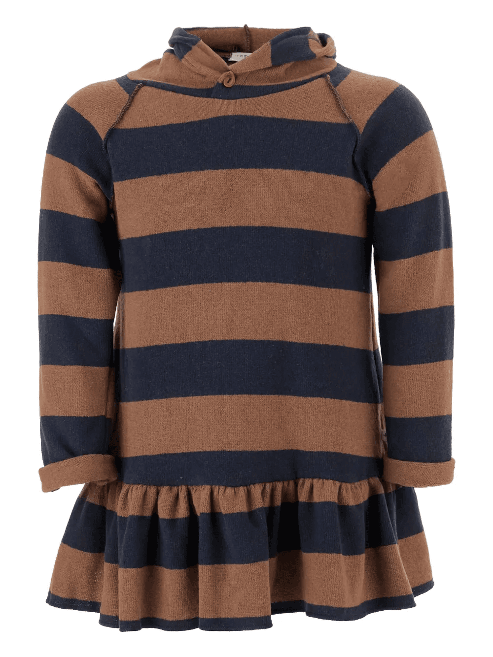 hooded striped dress - Image 1