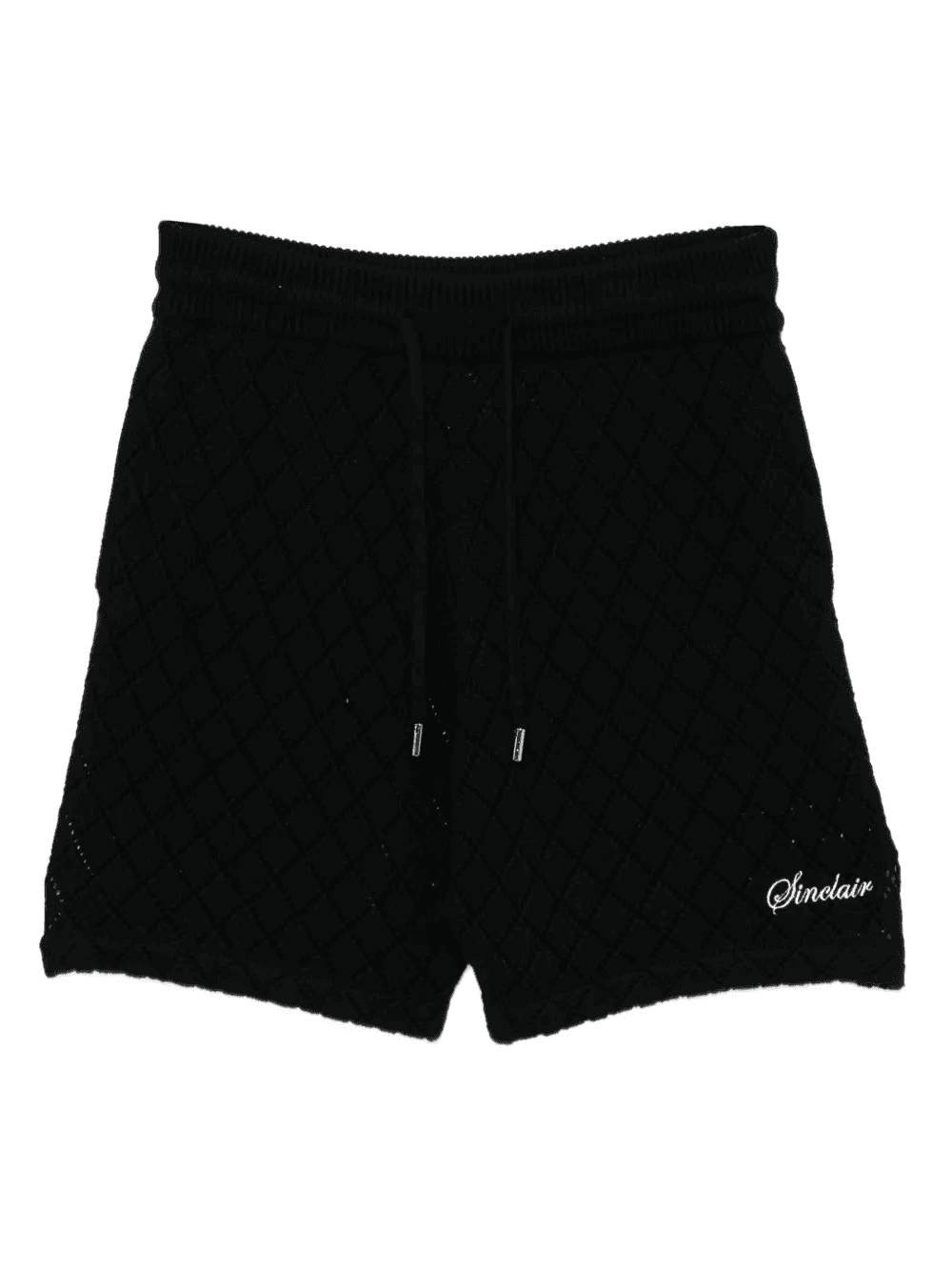 diamond-pattern knit shorts - Image 1