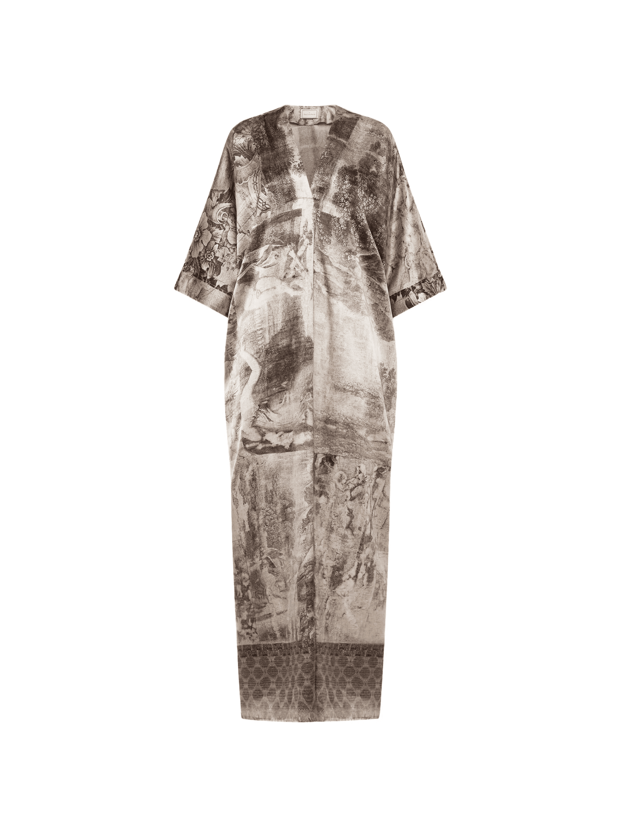 abstract-print kaftan - Image 1