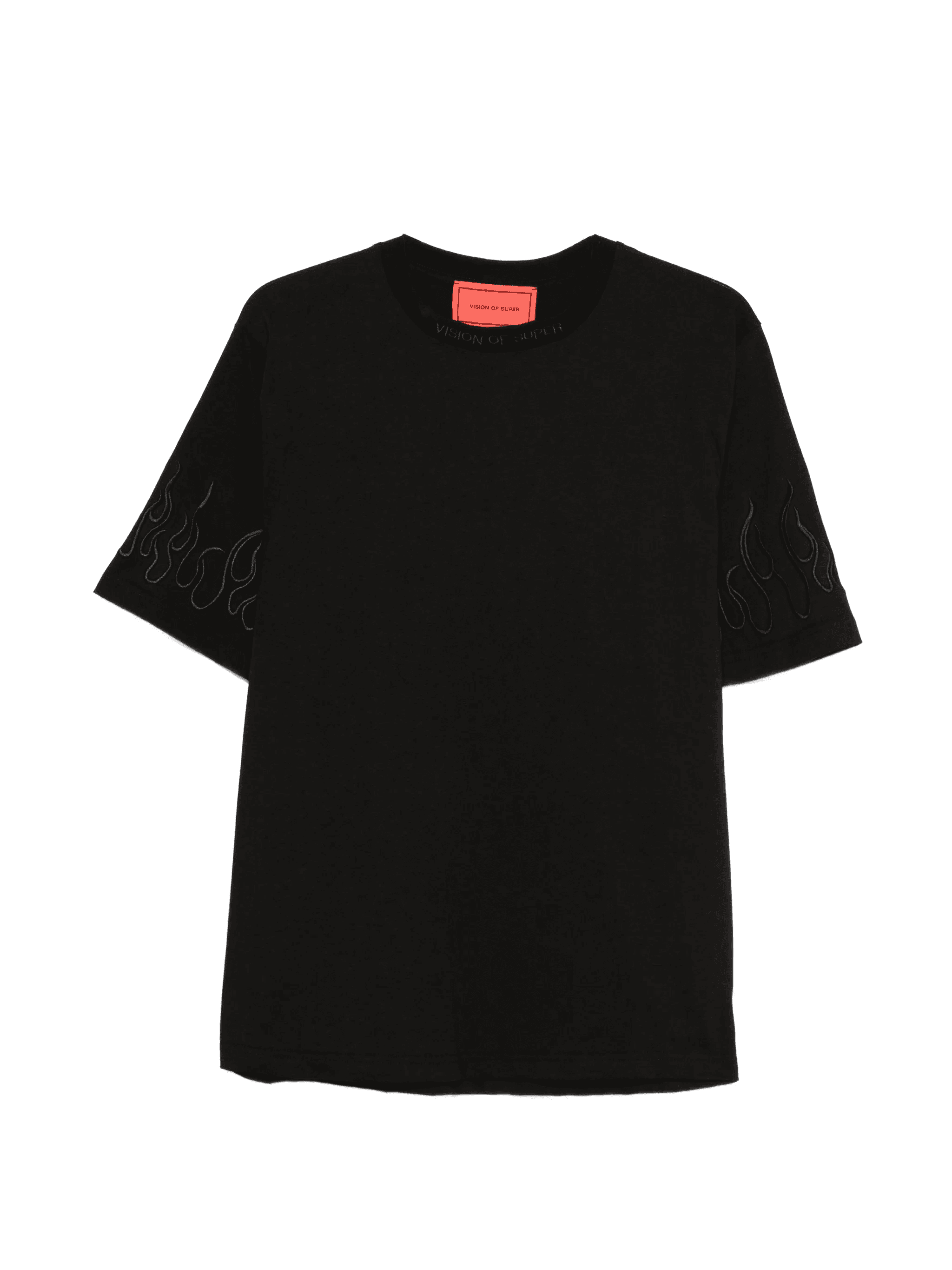flame-embroidered T-shirt - Image 1