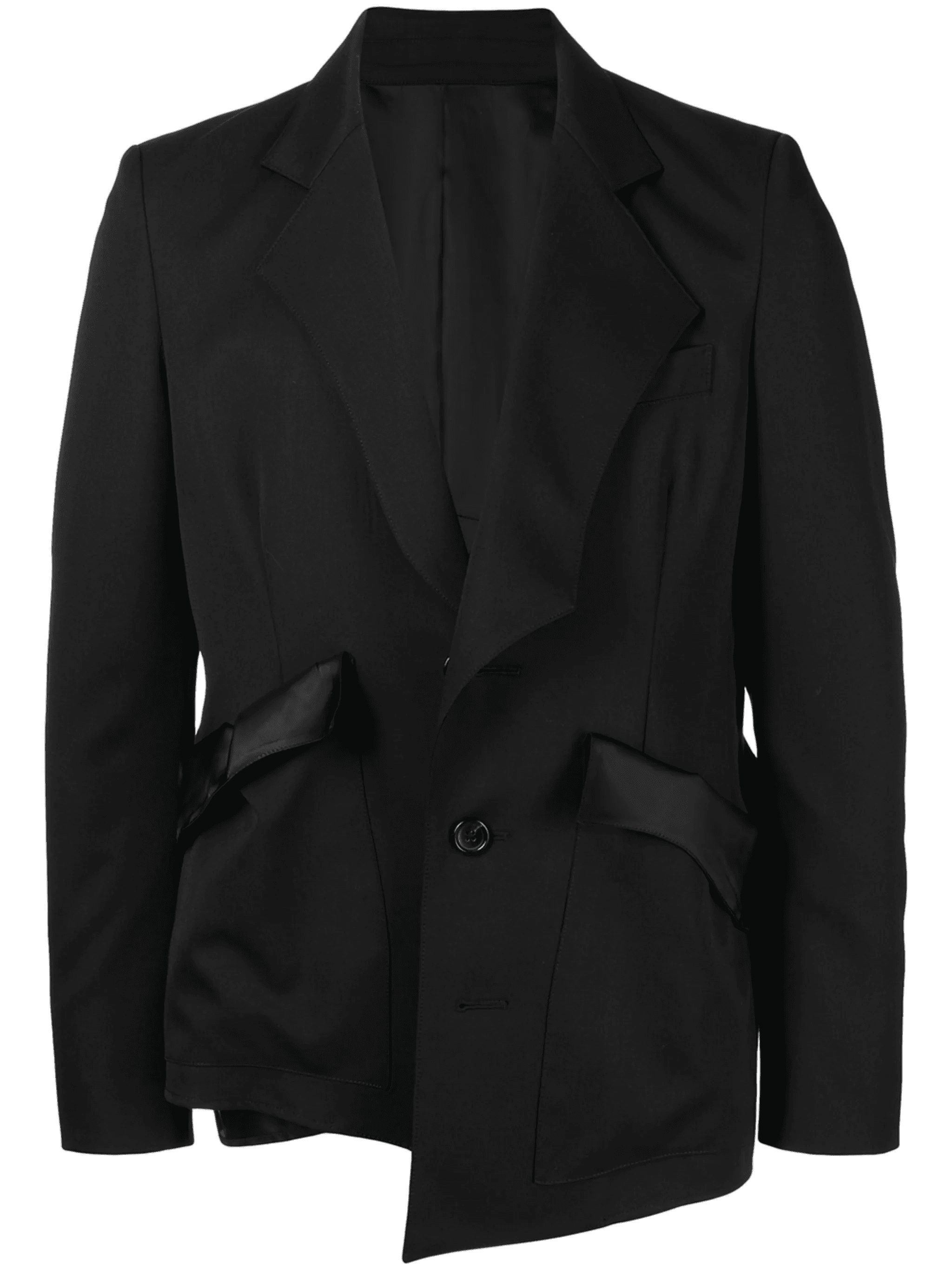 asymmetric single-breasted blazer - Image 1