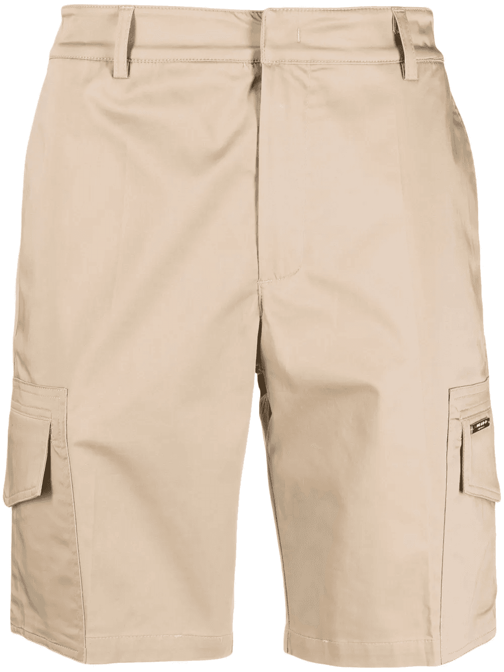 logo-plaque concealed-fastening cargo shorts - Image 1