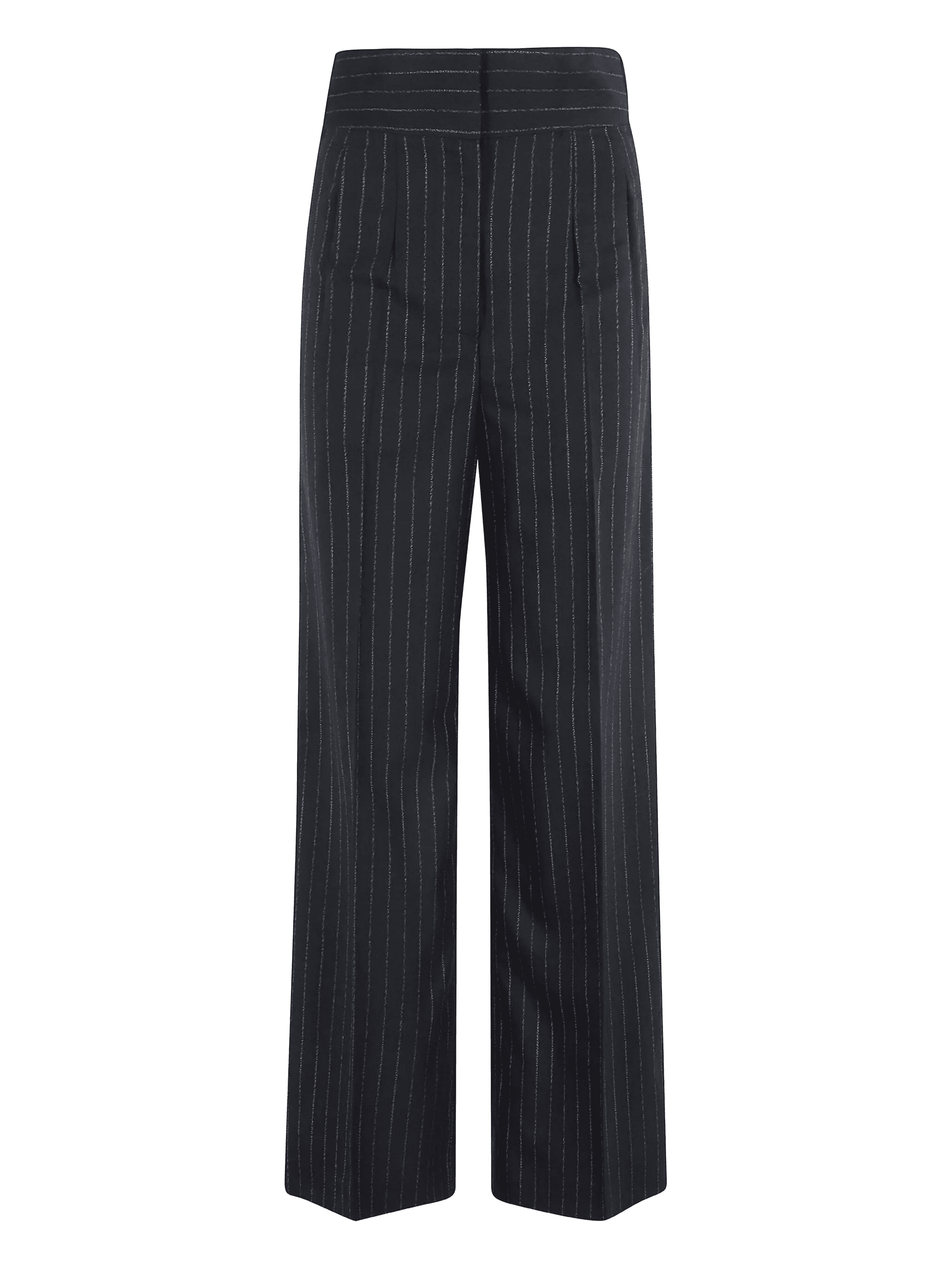 pinstripe pleated trousers - Image 1