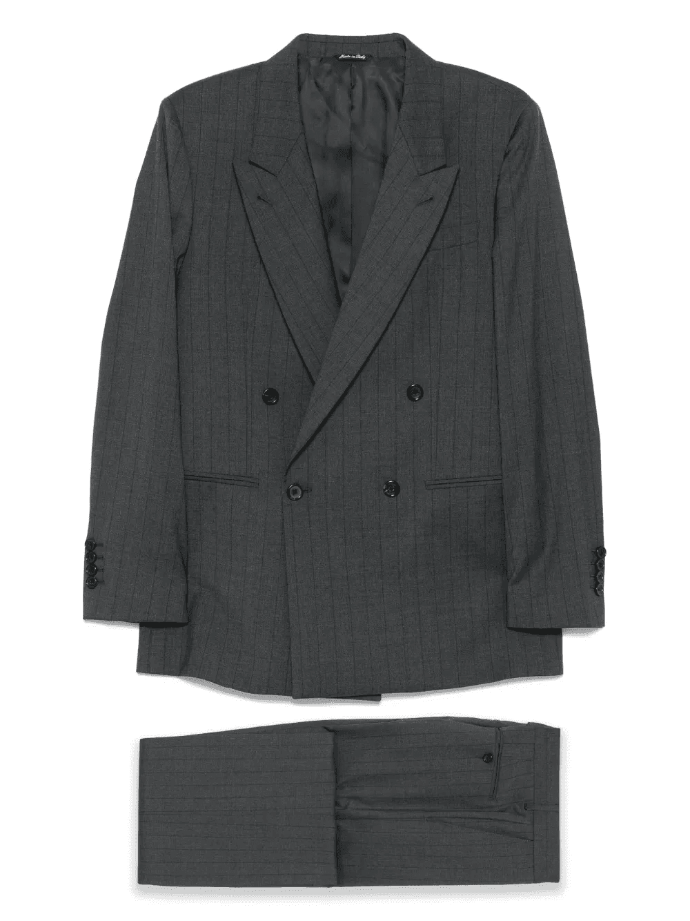 pinstripe double-breasted suit - Image 1