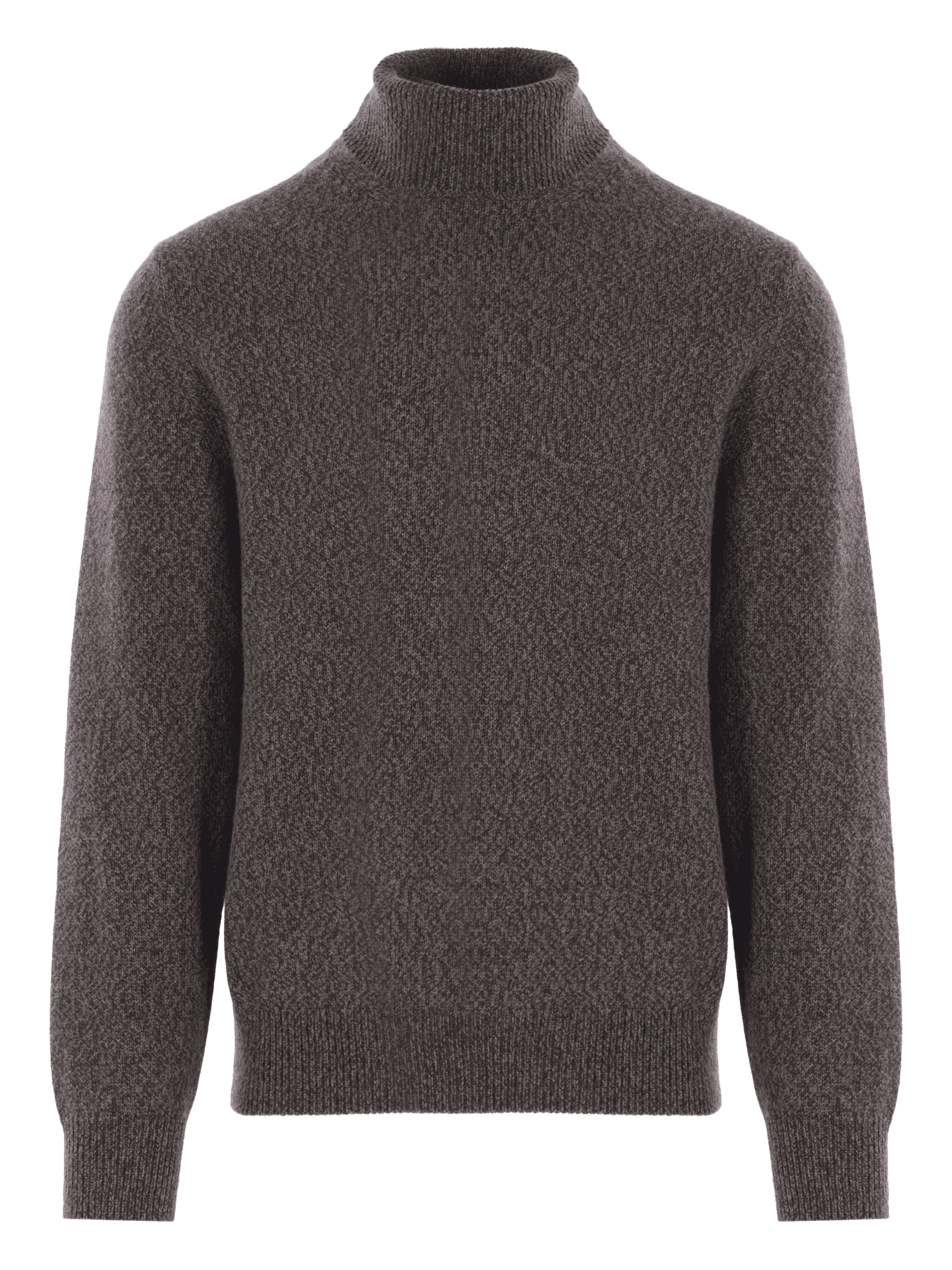 Suéter de cashmere canelado gola alta - Image 1