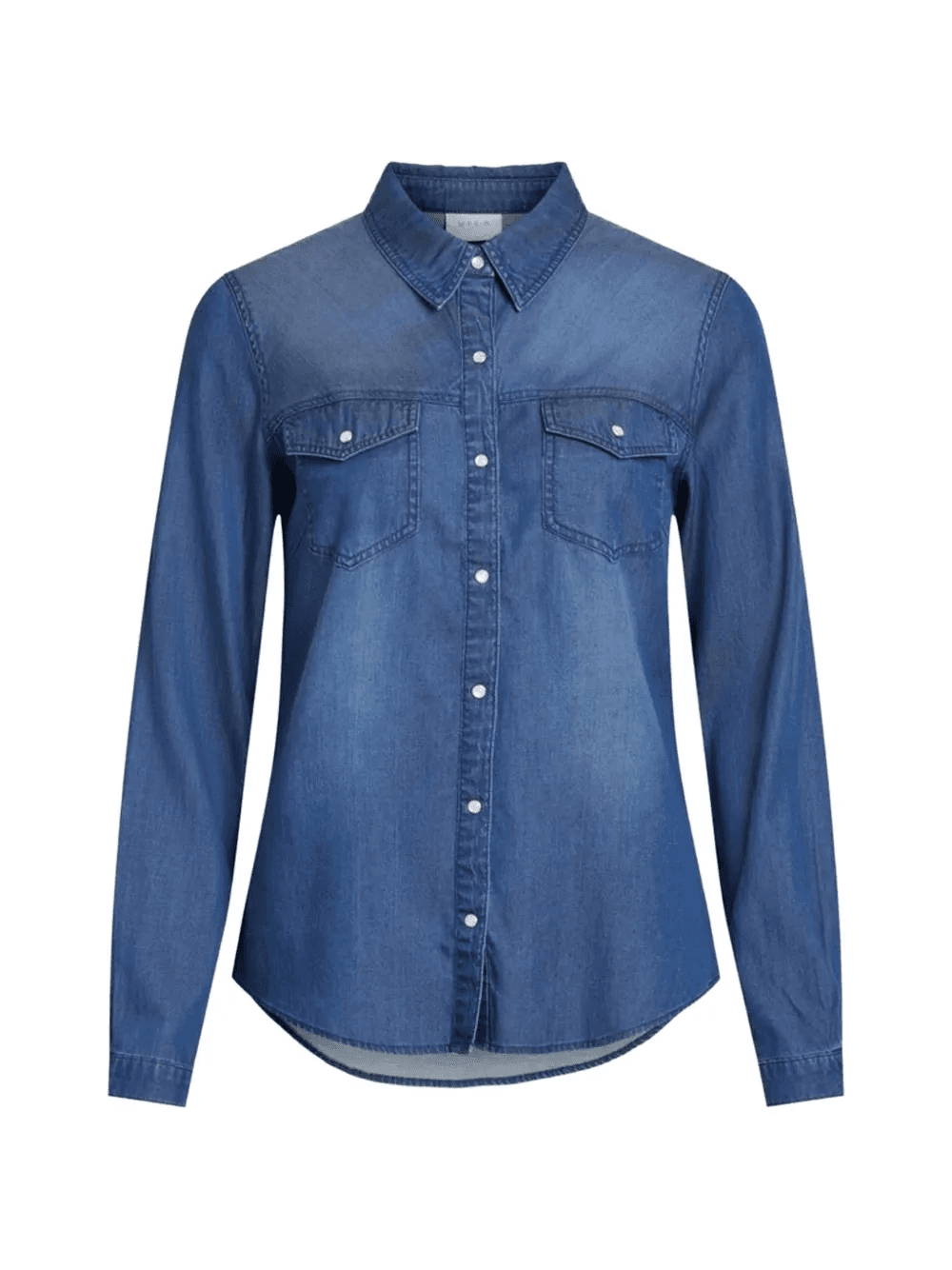 faded-wash denim shirt - Image 1