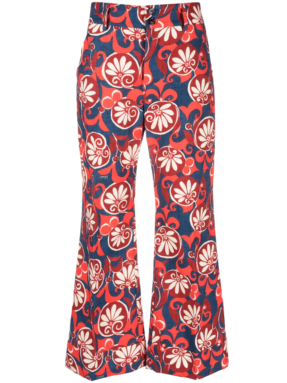Hendrix floral-print cotton trousers - Image 1
