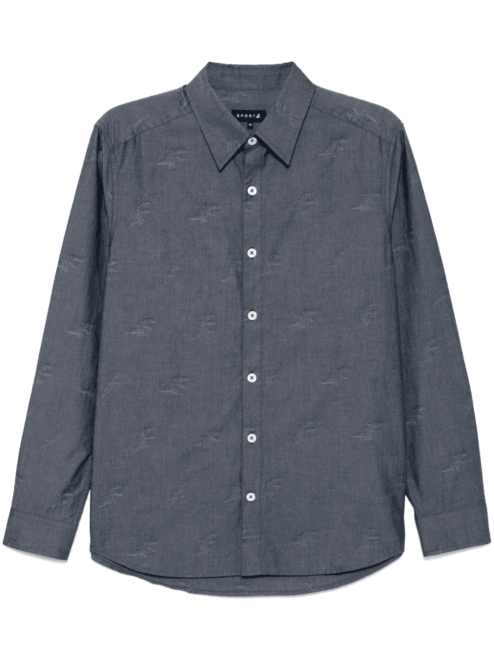 Aop-jacquard long-sleeved shirt - Image 1