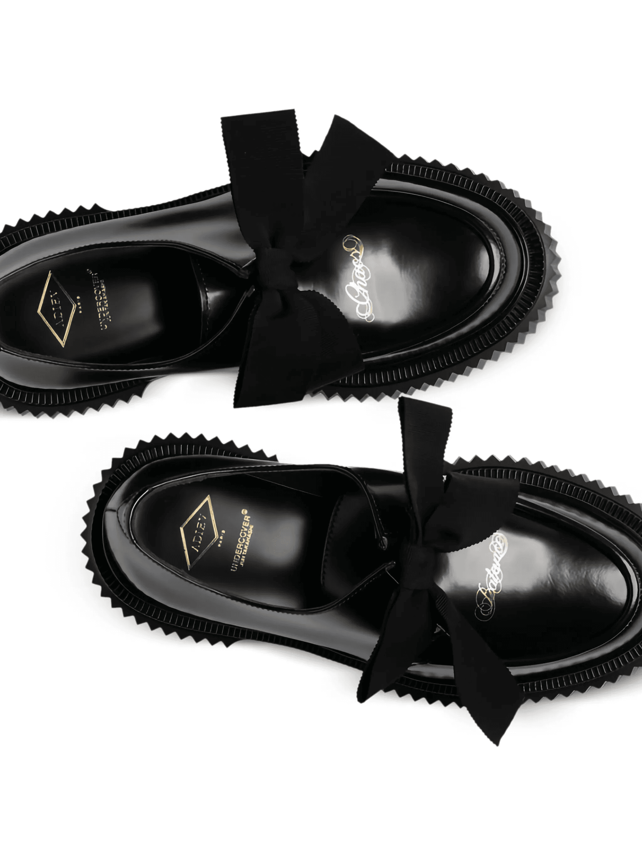 ribbon platform derby shoes - Image 1