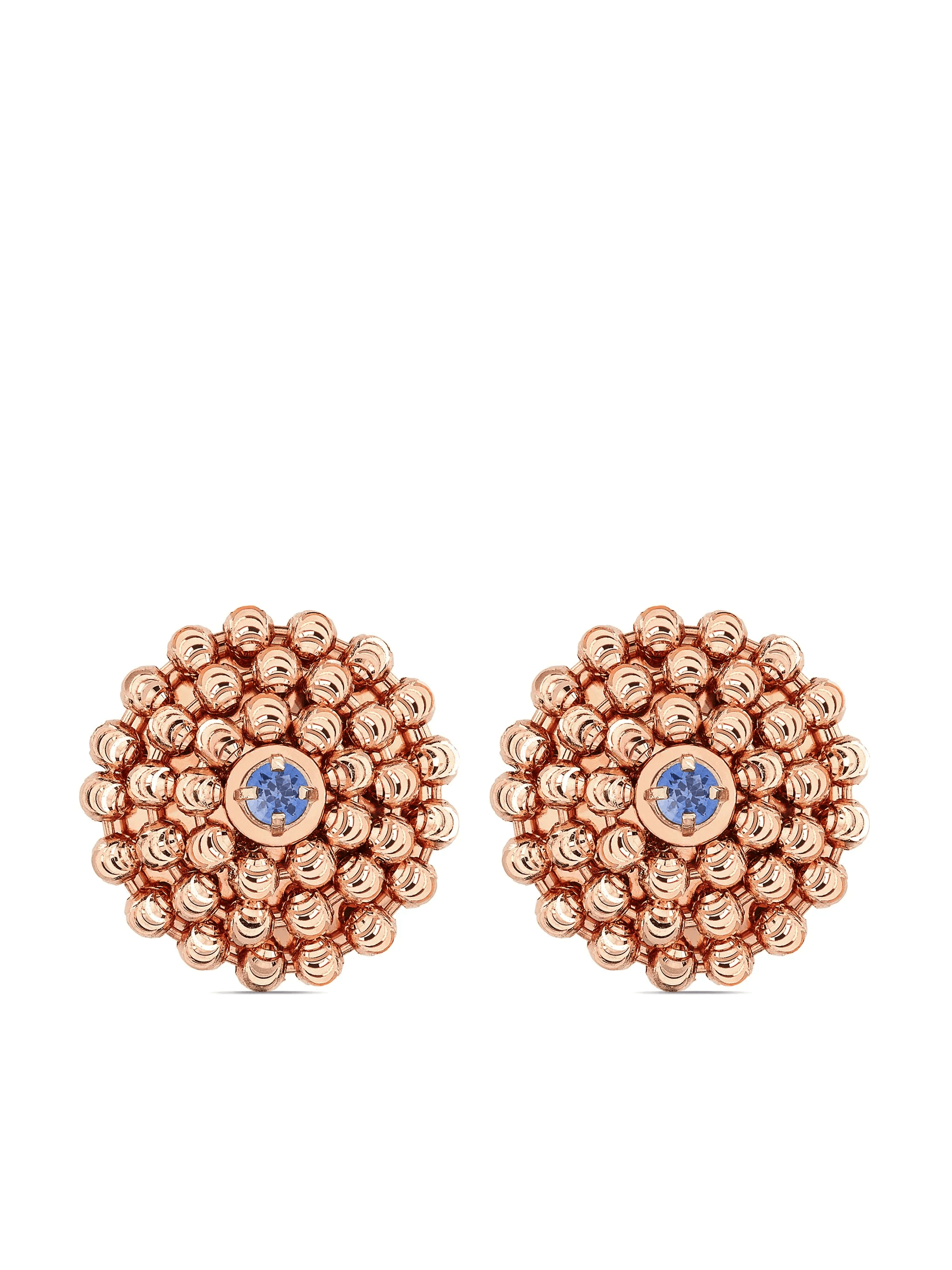 18kt rose gold Mimosa sapphire earrings - Image 1