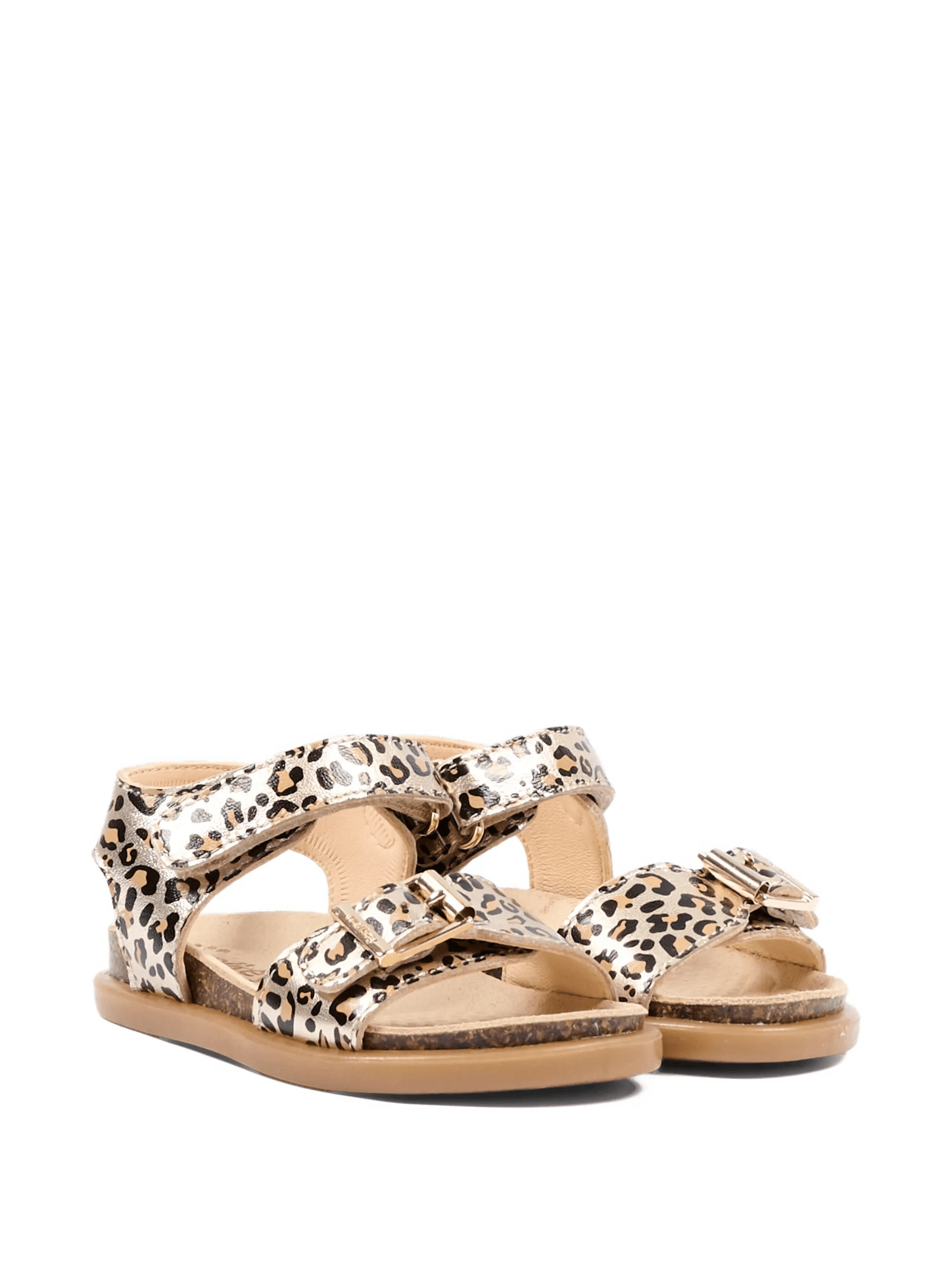 buckle animal print sandals - Image 1