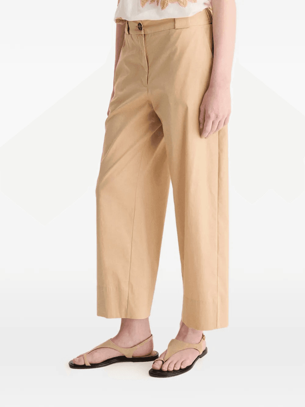 wide-leg button-fastening trousers - Image 1