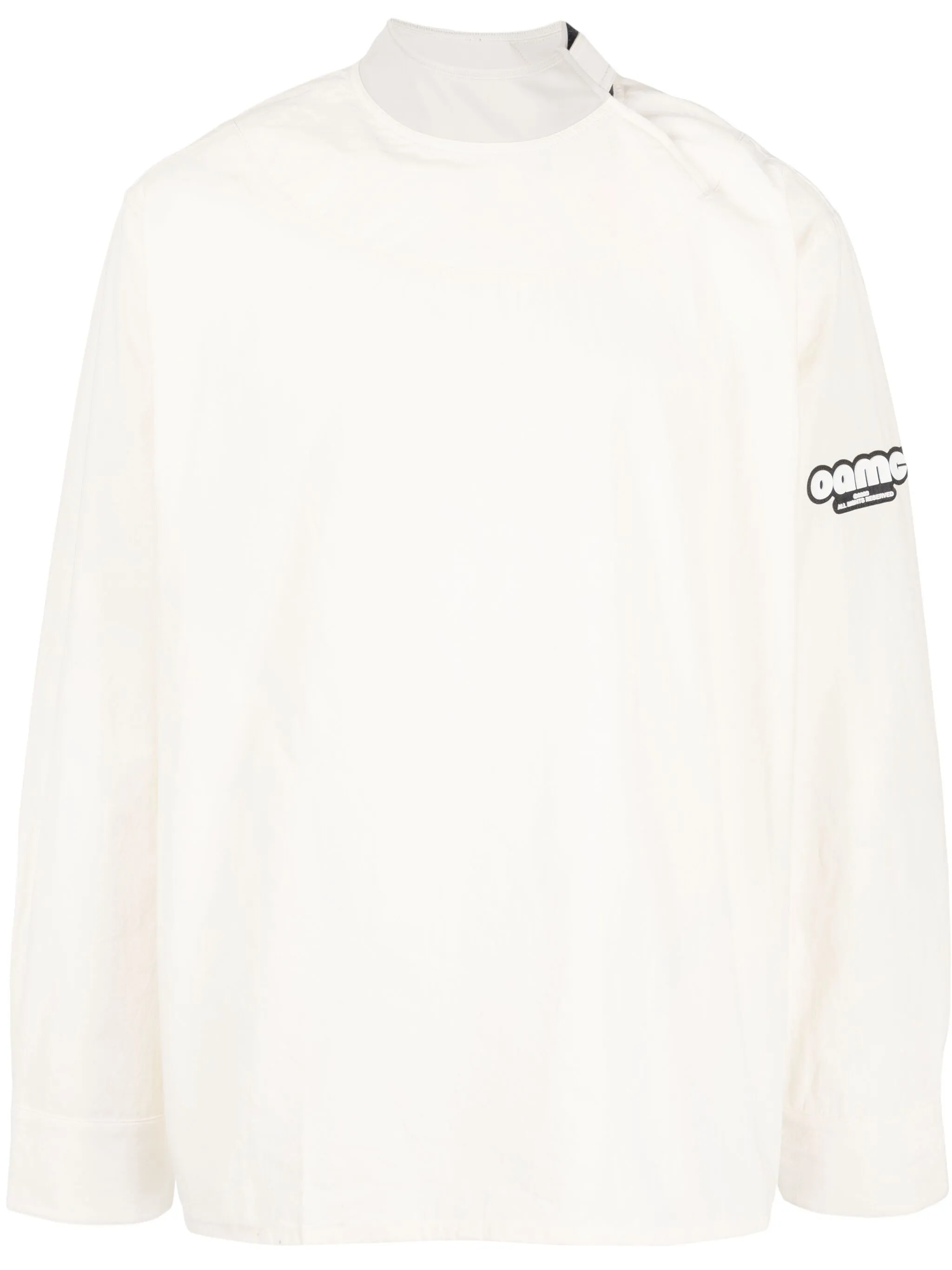 logo-patch cotton shirt - Image 1