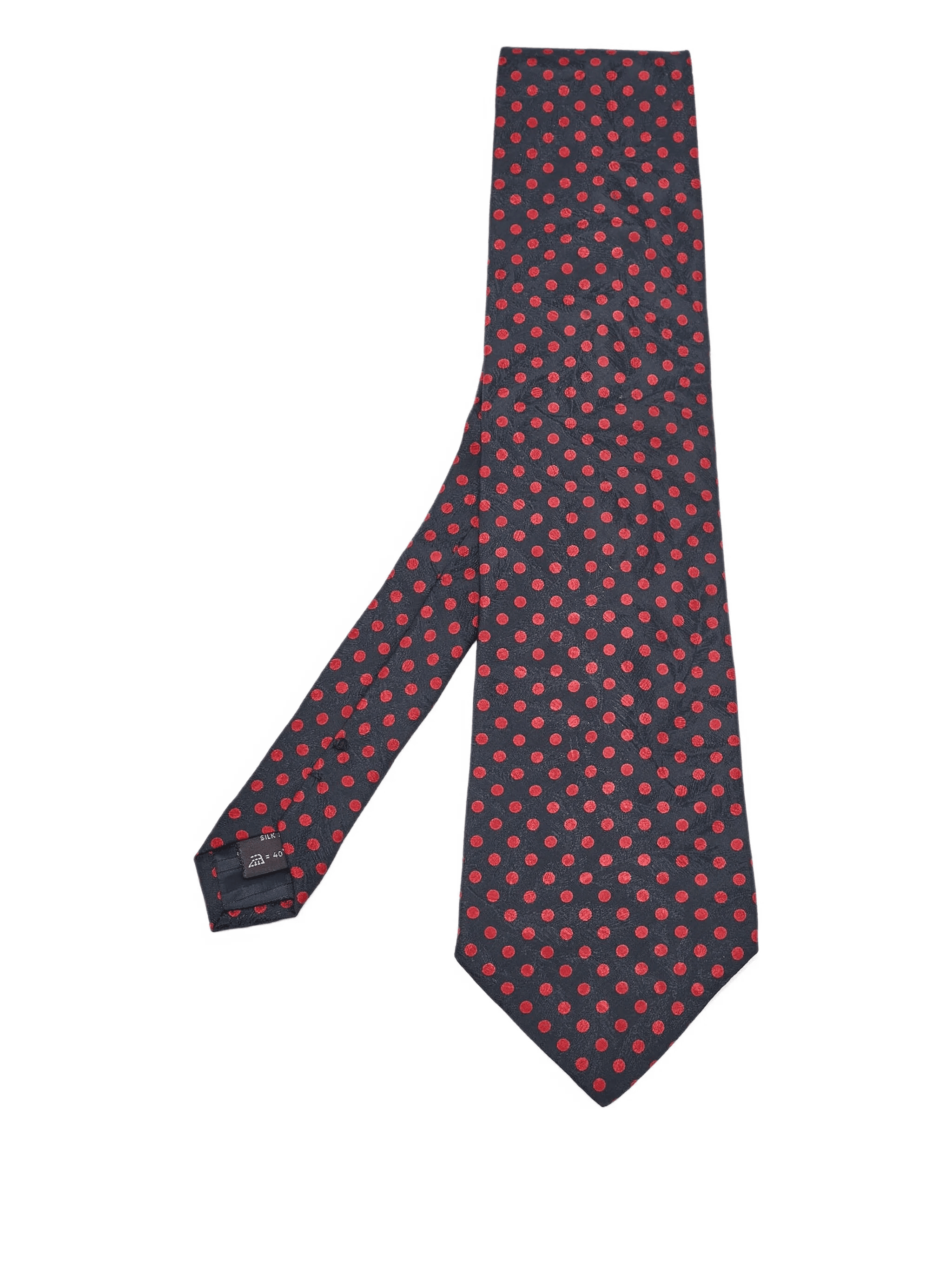 polka-dot silk tie - Image 1