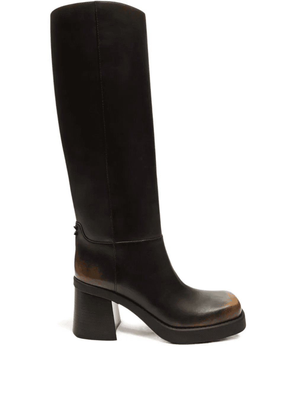70mm square-toe block-heel boots - Image 1