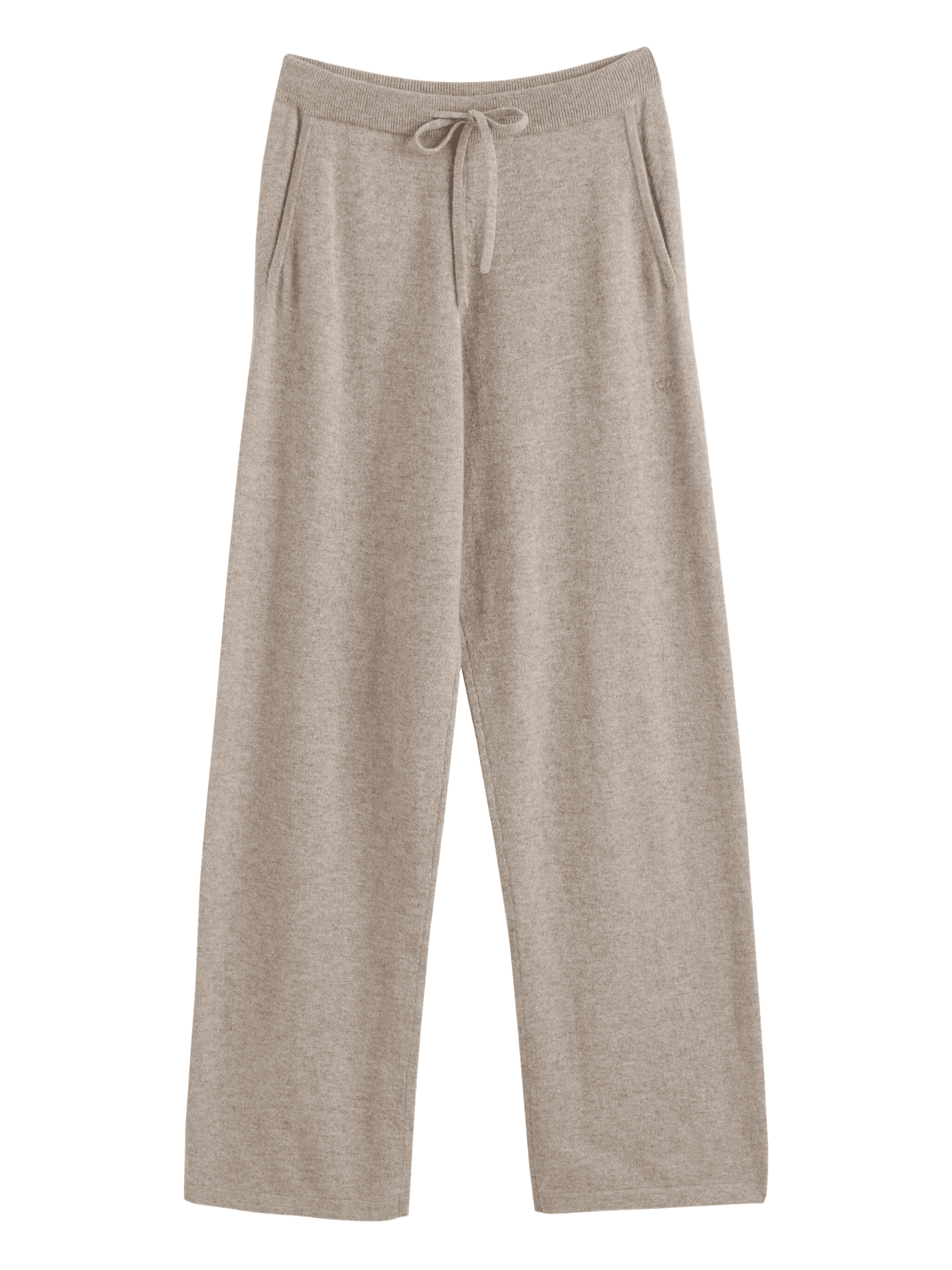 drawstring knitted trousers - Image 1