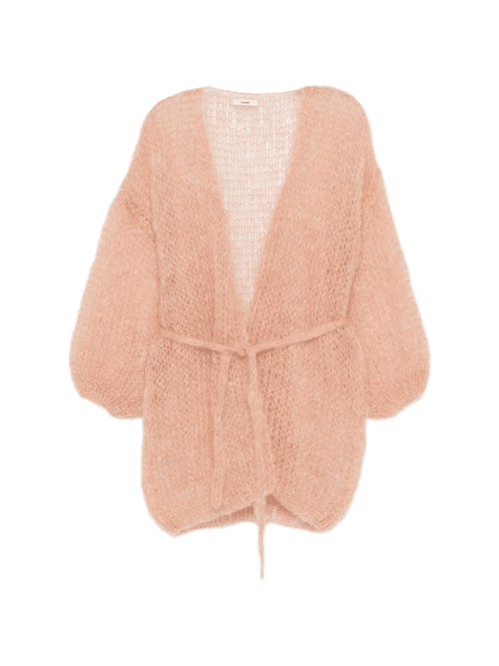 tied-waist cardigan - Image 1